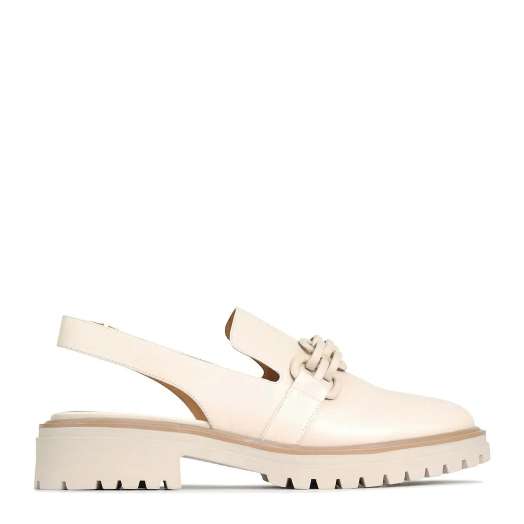 EOS Footwear Loafer Heels>ANI SLING-BACK LOAFER LEATHER