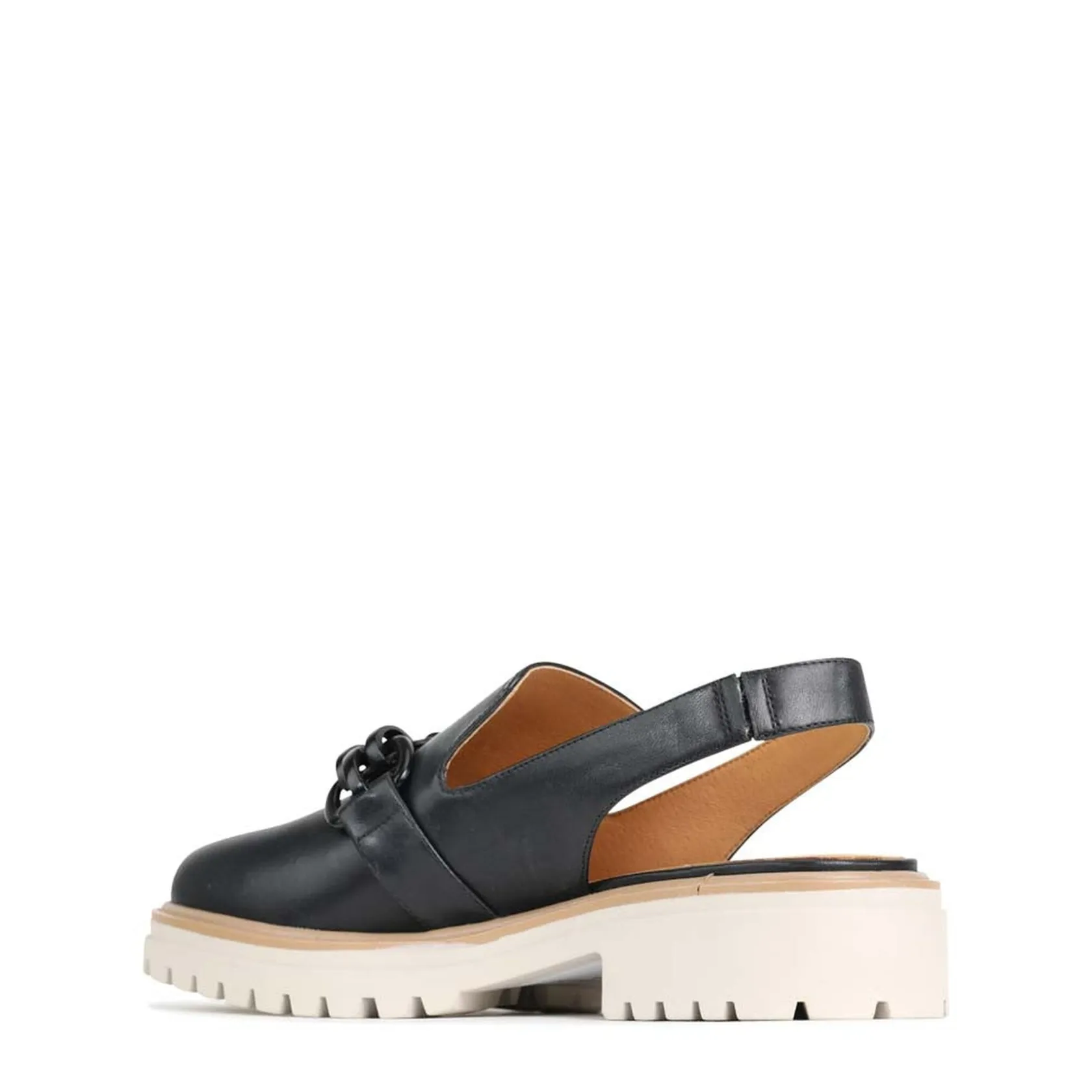 EOS Footwear Loafer Heels>ANI SLING-BACK LOAFER LEATHER