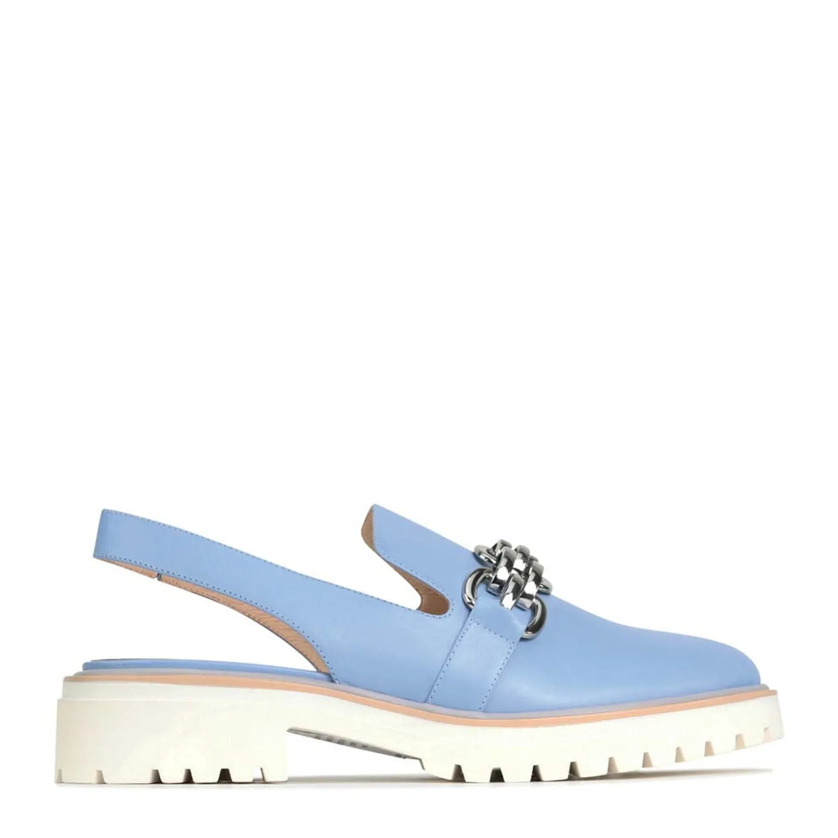 EOS Footwear Loafer Heels>ANI SLING-BACK LOAFER LEATHER
