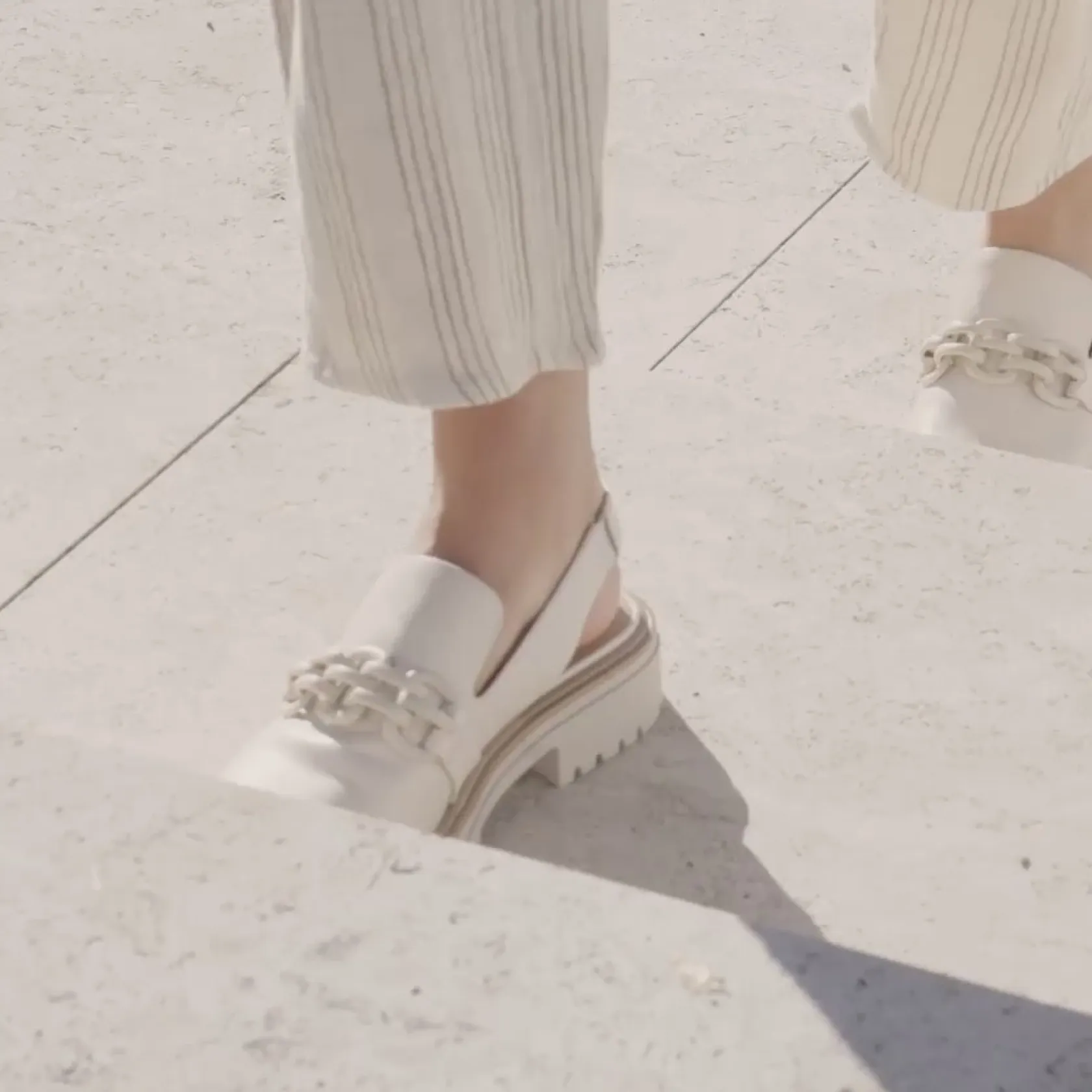 EOS Footwear Loafer Heels>ANI SLING-BACK LOAFER LEATHER