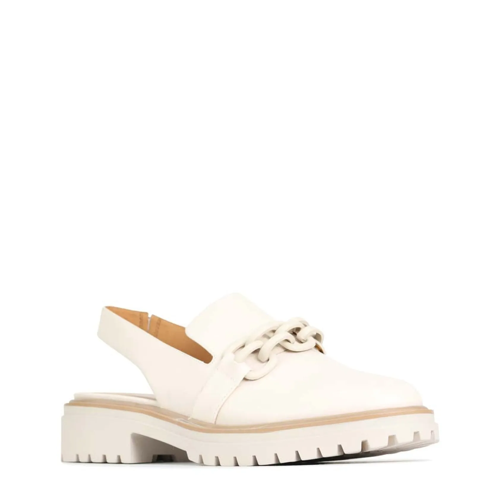 EOS Footwear Loafer Heels>ANI SLING-BACK LOAFER LEATHER