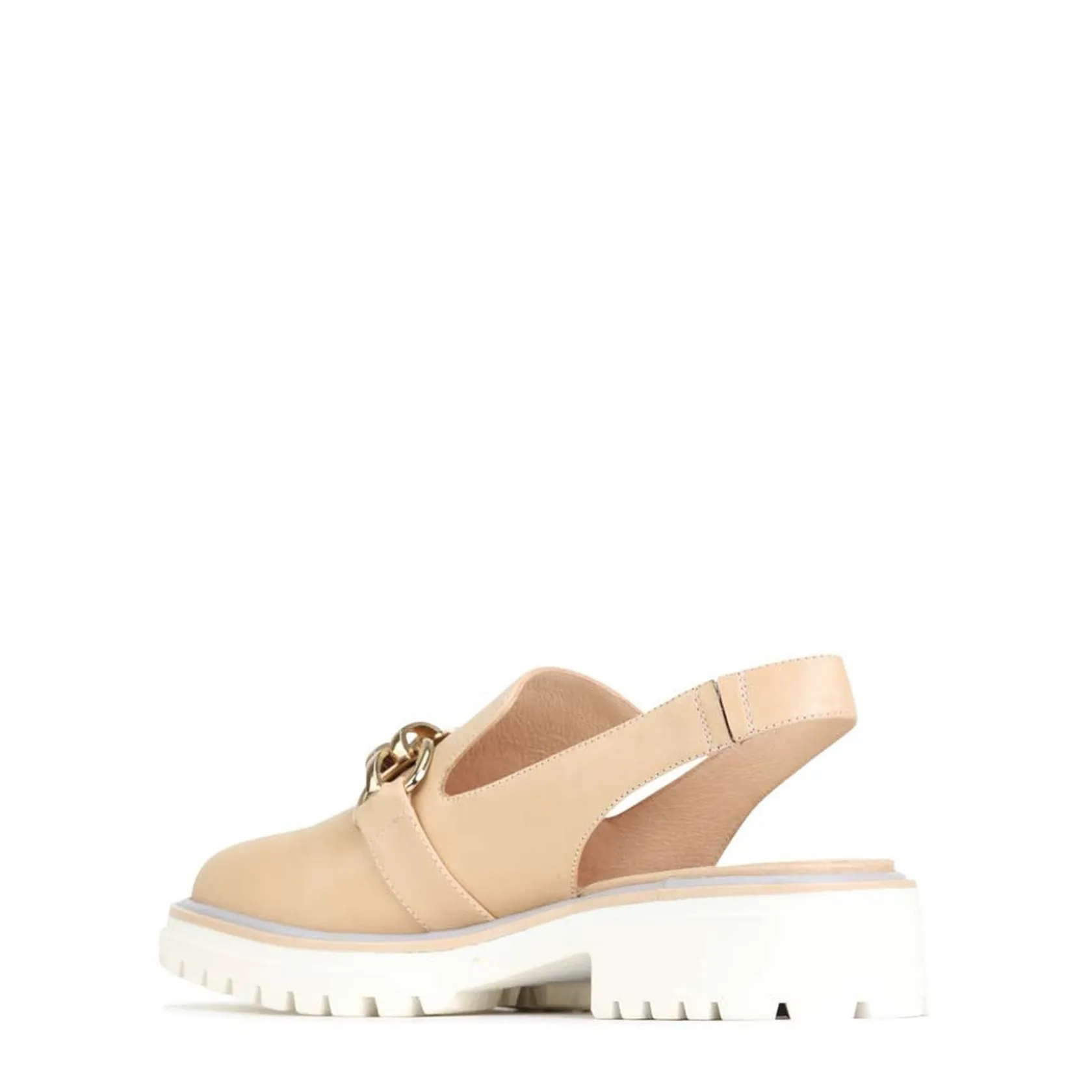 EOS Footwear Loafer Heels>ANI SLING-BACK LOAFER LEATHER