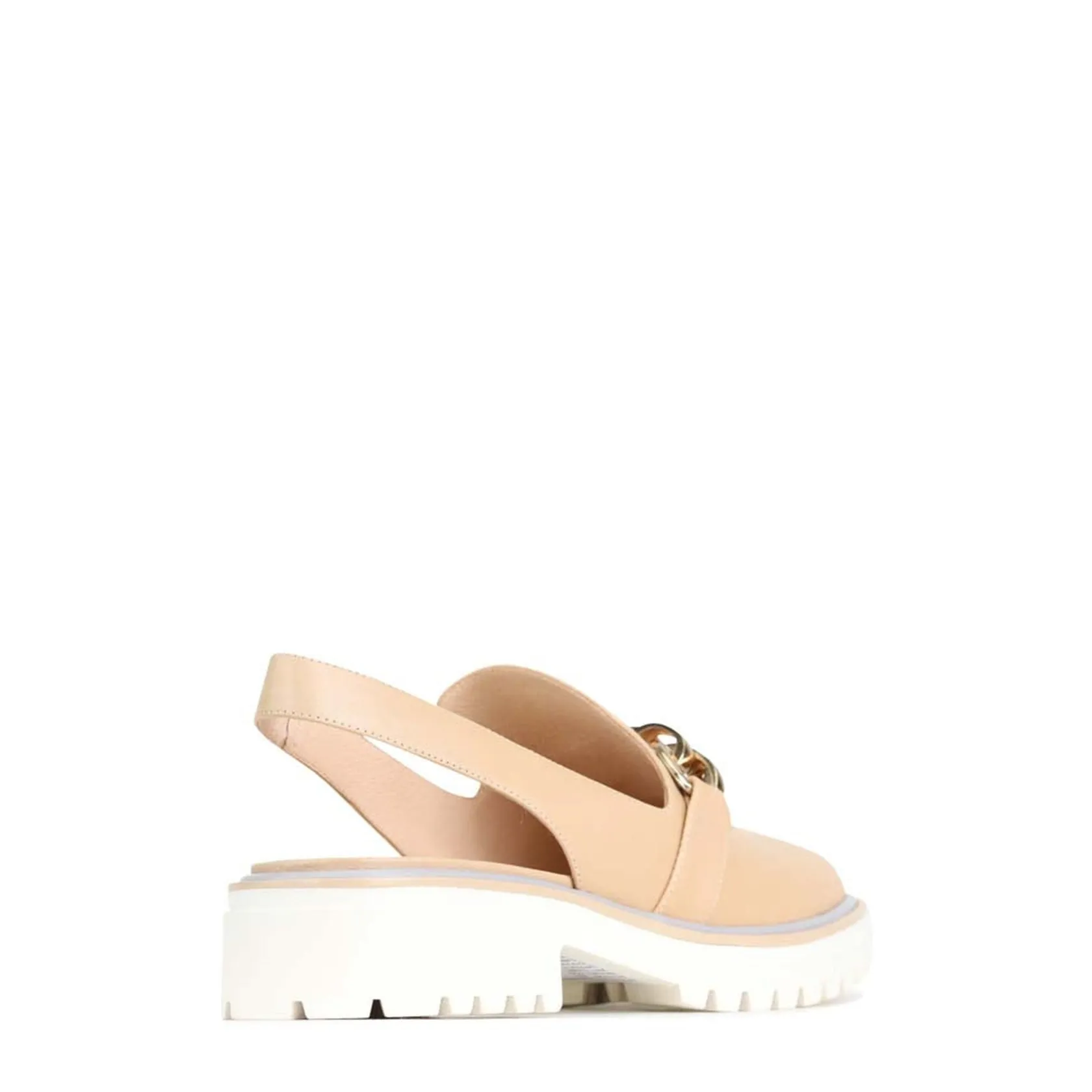 EOS Footwear Loafer Heels>ANI SLING-BACK LOAFER LEATHER