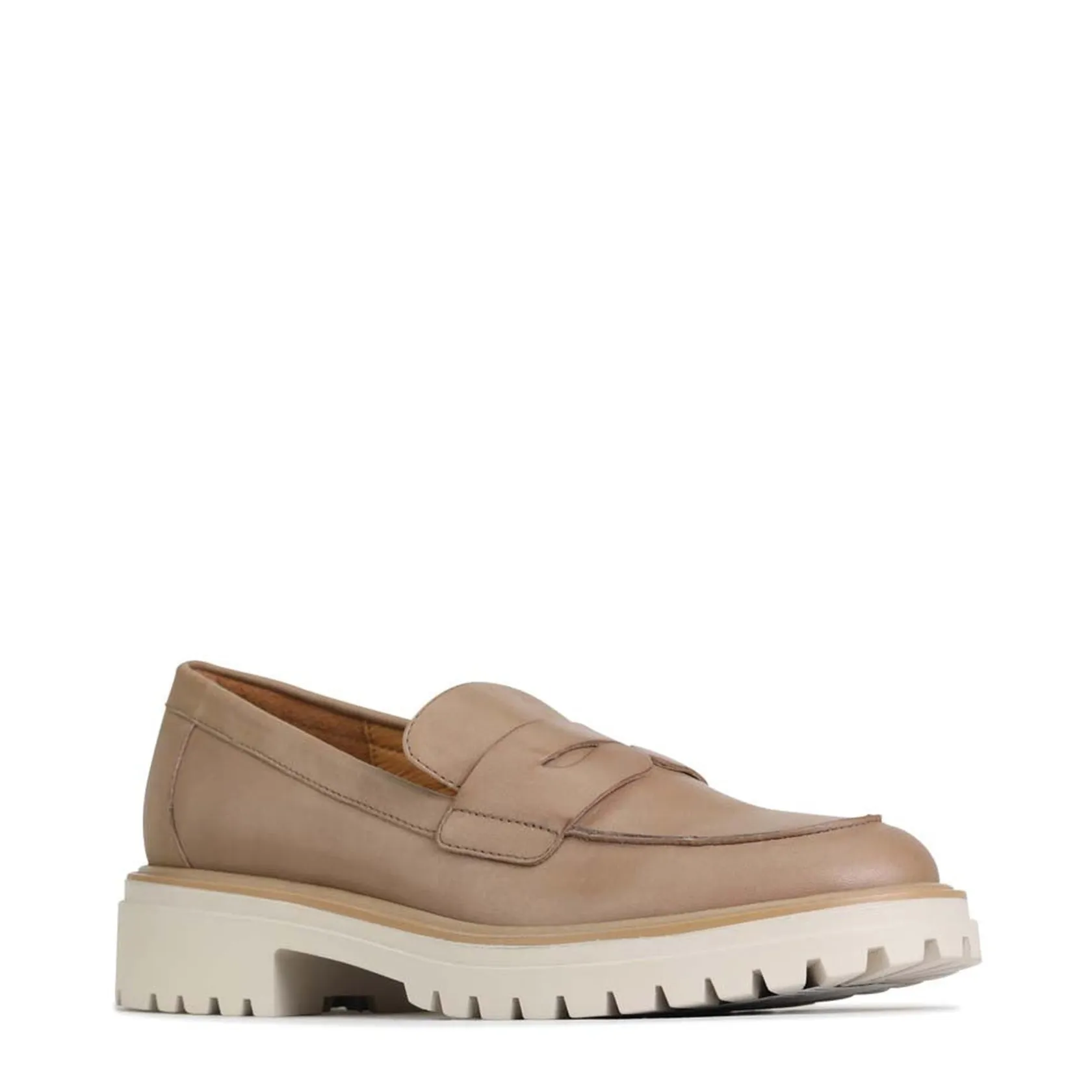 EOS Footwear Loafer Heels>ANITA HEEL LOAFERS LEATHER