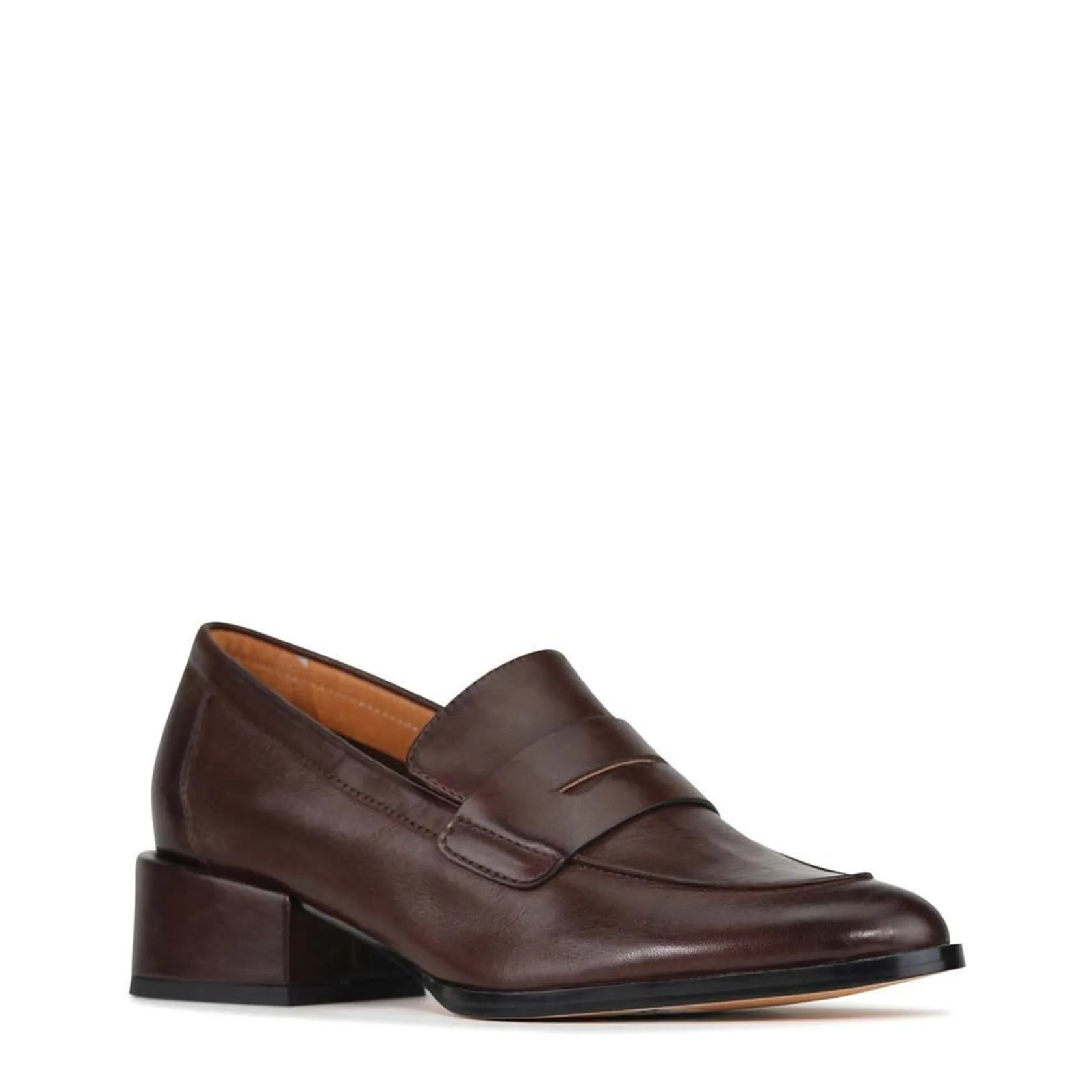 EOS Footwear Loafer Heels>CASS LOW HEELED LOAFERS