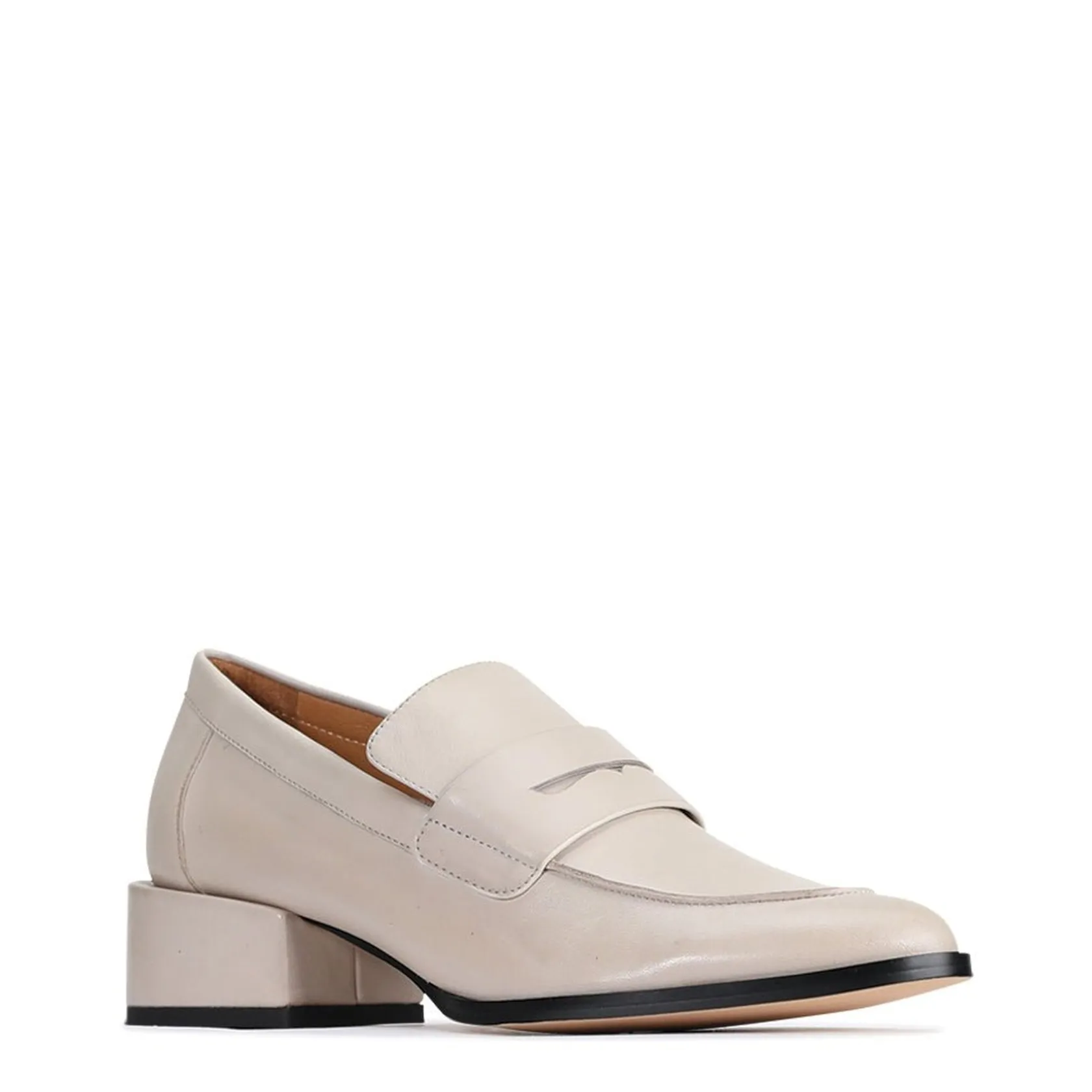 EOS Footwear Loafer Heels>CASS LOW HEELED LOAFERS