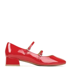 EOS Footwear Block Heels>CESSIE LEATHER MARY JANE HEELS