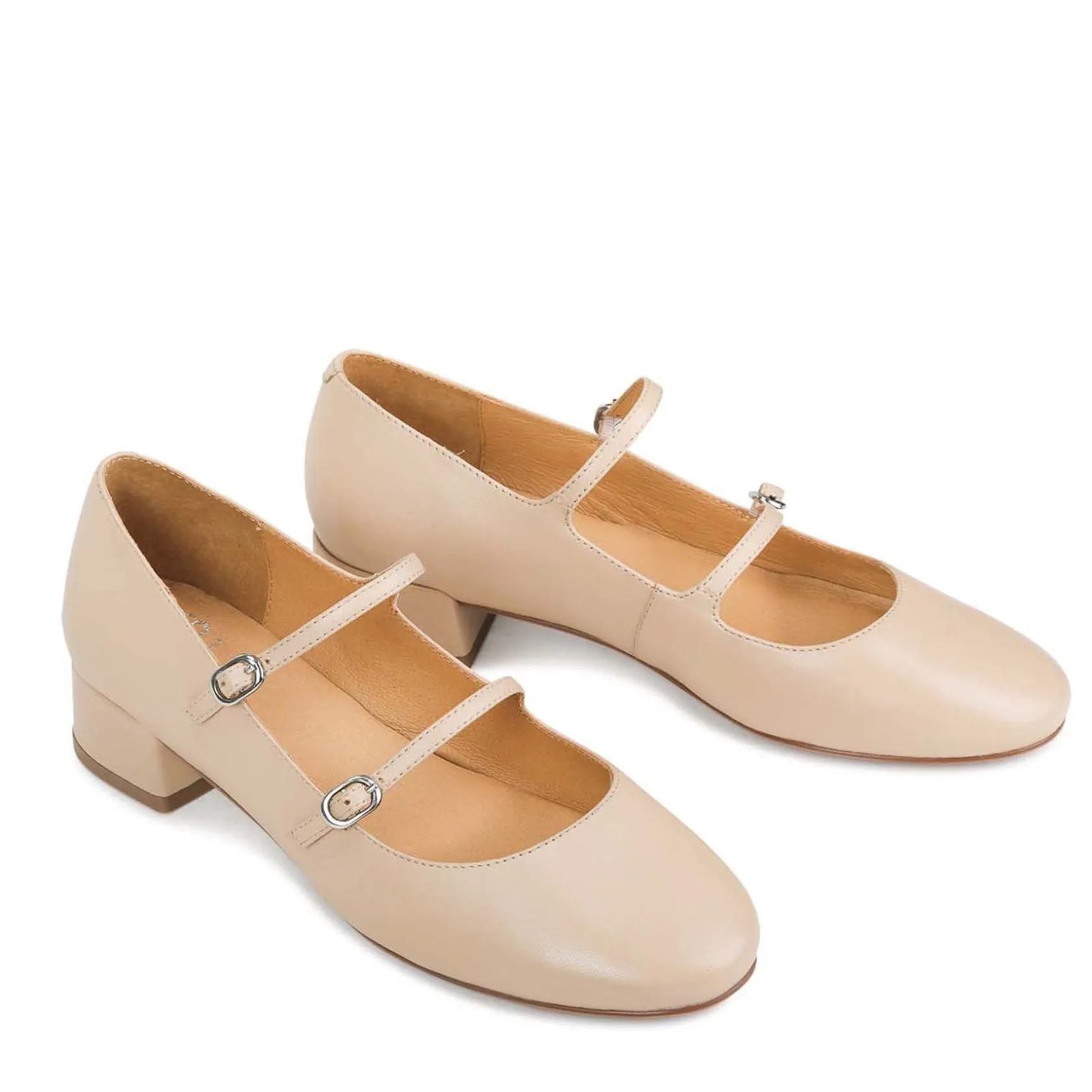 EOS Footwear Block Heels>CESSIE LEATHER MARY JANE HEELS