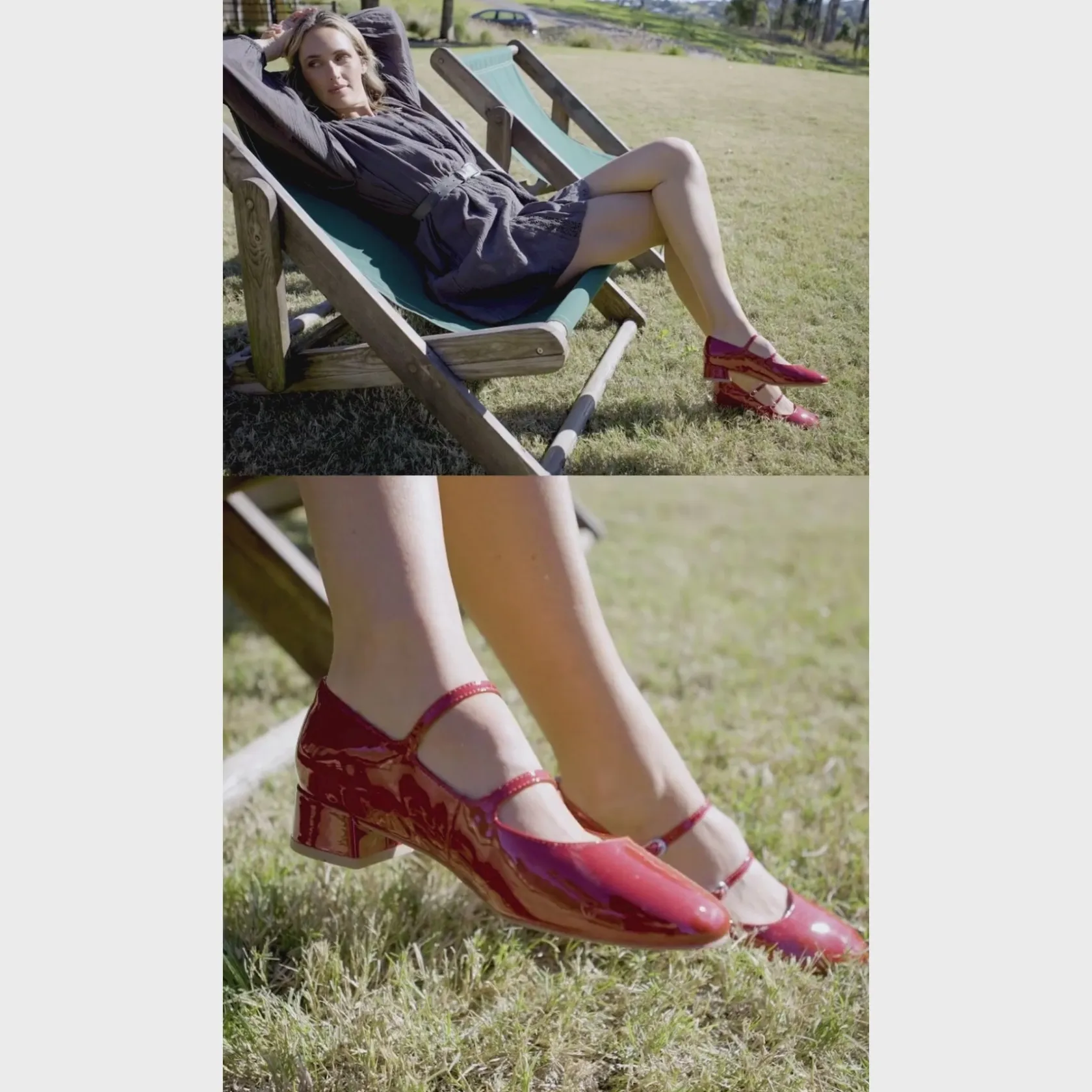 EOS Footwear Block Heels>CESSIE LEATHER MARY JANE HEELS