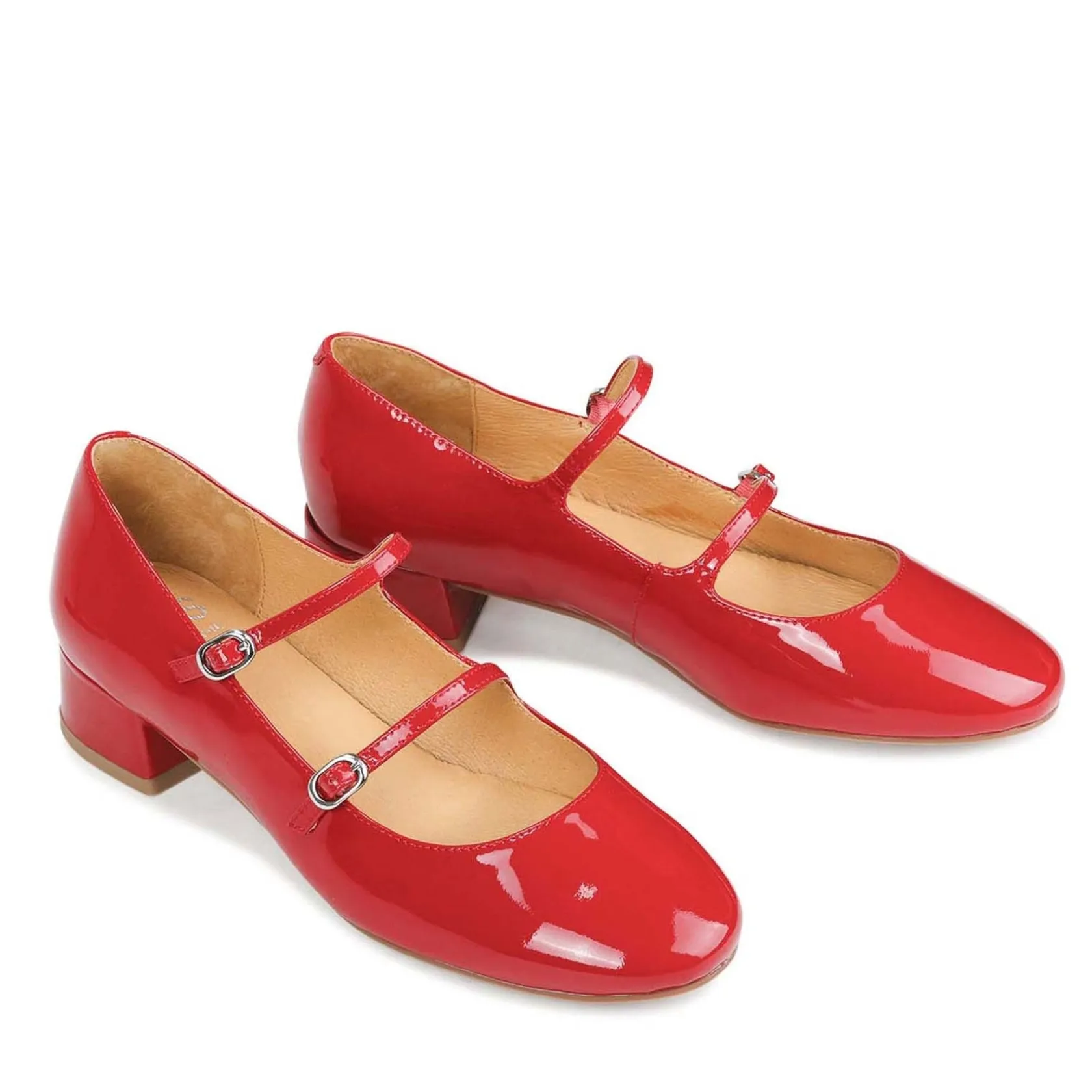 EOS Footwear Block Heels>CESSIE LEATHER MARY JANE HEELS