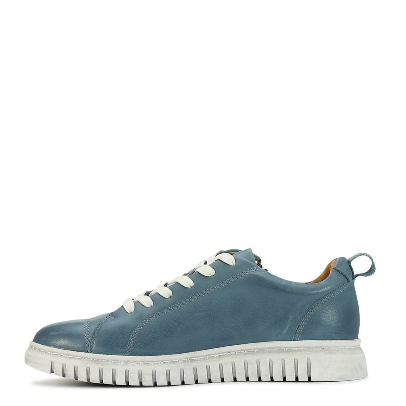 EOS Footwear Flat Sneakers>CLARENCE LOW-TOP ZIPPER SNEAKER LEATHER
