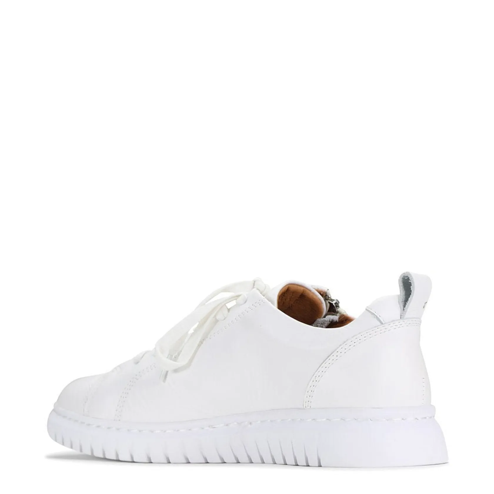EOS Footwear Flat Sneakers>CLARENCE LOW-TOP ZIPPER SNEAKER LEATHER