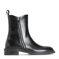 EOS Footwear Ankle Boots>COLLETE ANKLE ZIP BOOTS LEATHER Black-box