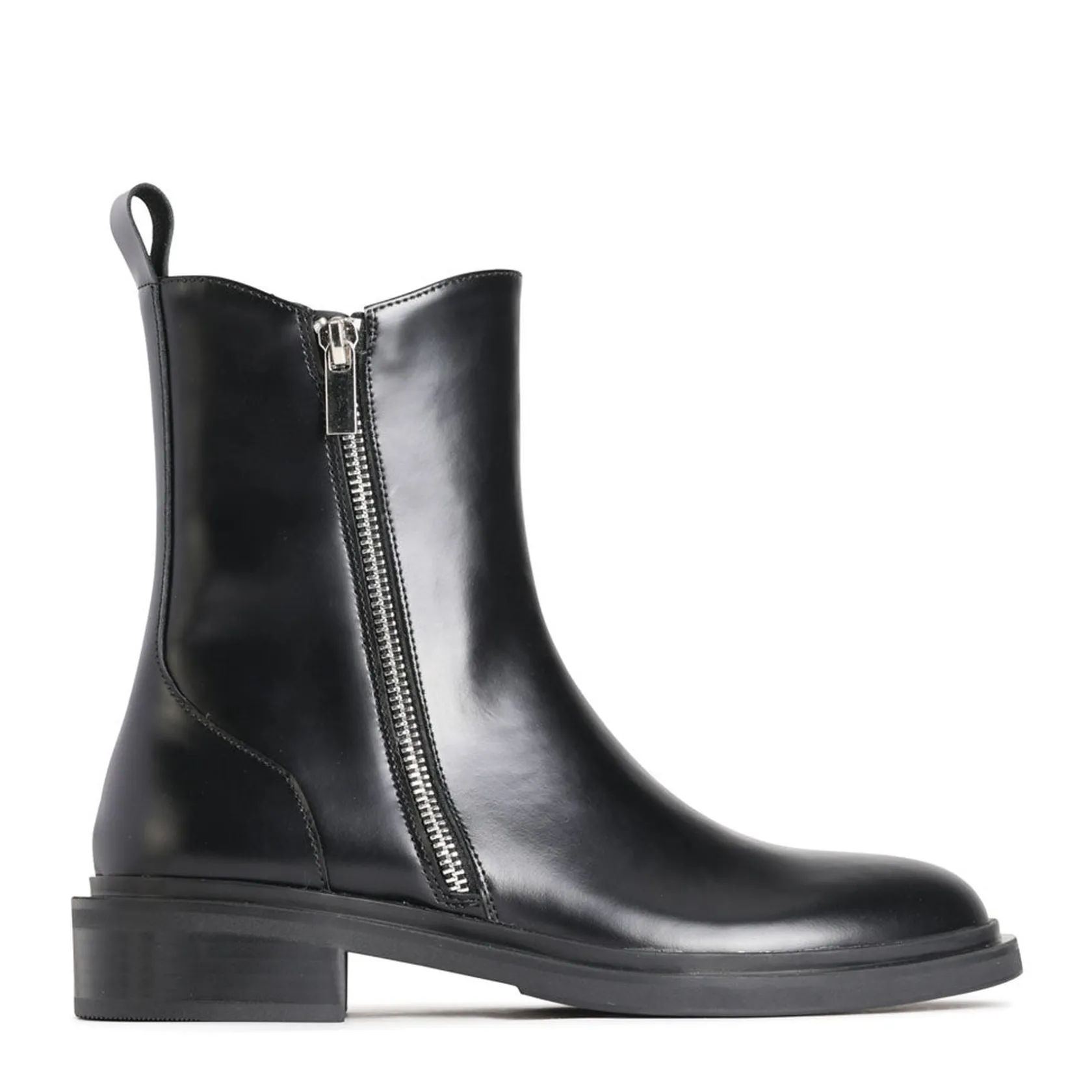 EOS Footwear Ankle Boots>COLLETE ANKLE ZIP BOOTS LEATHER Black-box