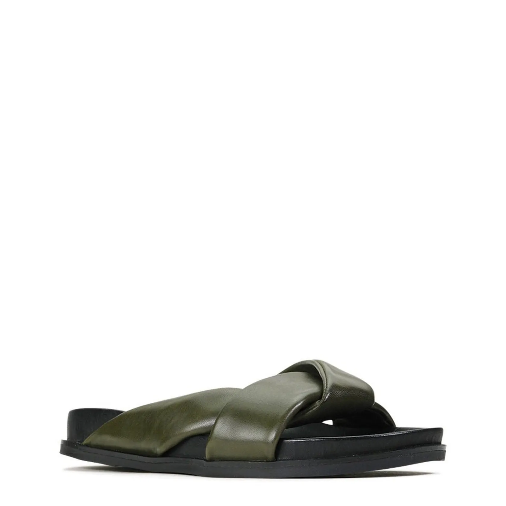EOS Footwear Ballet Flats & Loafer|Slides>CROSS LEATHER SLIDE SANDALS