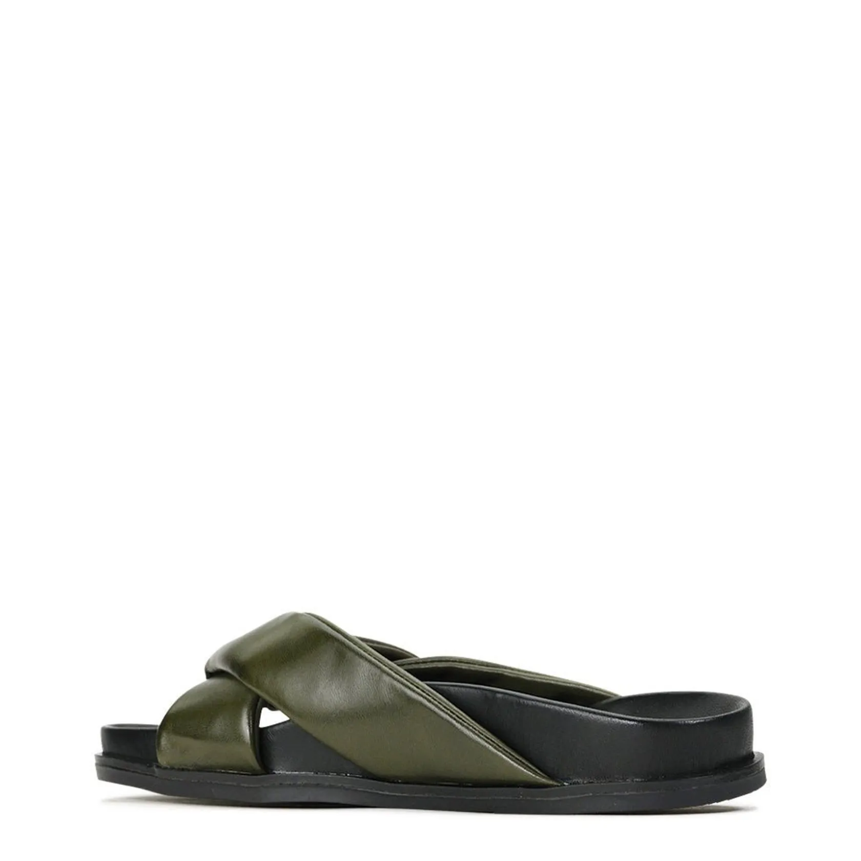 EOS Footwear Ballet Flats & Loafer|Slides>CROSS LEATHER SLIDE SANDALS