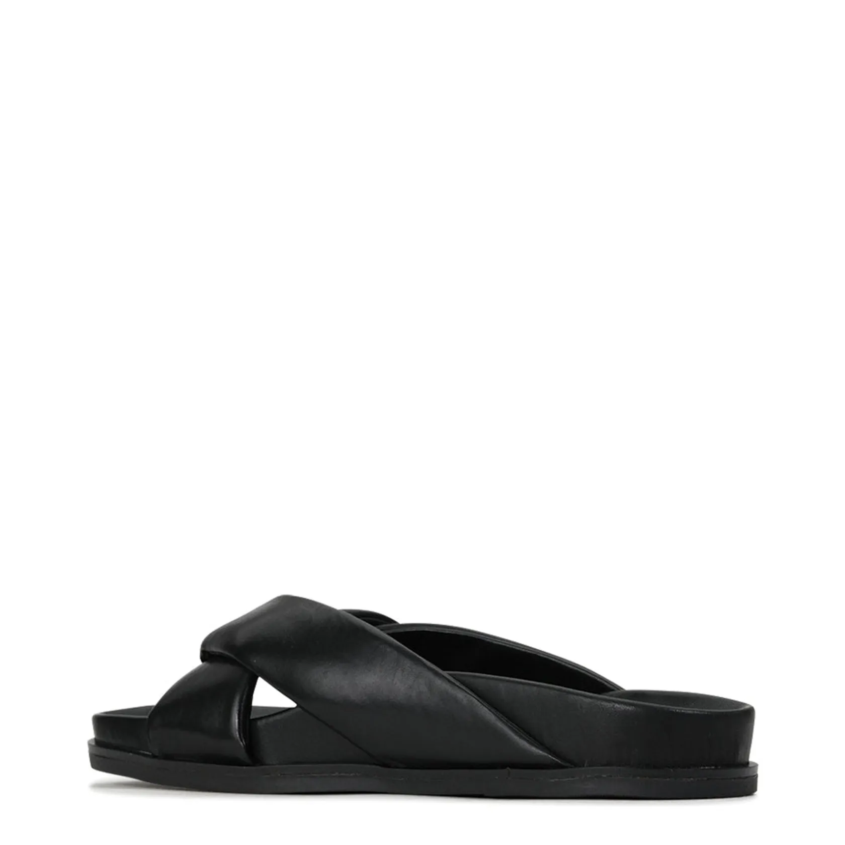 EOS Footwear Ballet Flats & Loafer|Slides>CROSS LEATHER SLIDE SANDALS