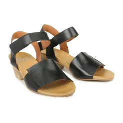EOS Footwear Heeled Sandals|Sandal Heels>CURA ANKLE STRAP HEEL SANDALS LEATHER