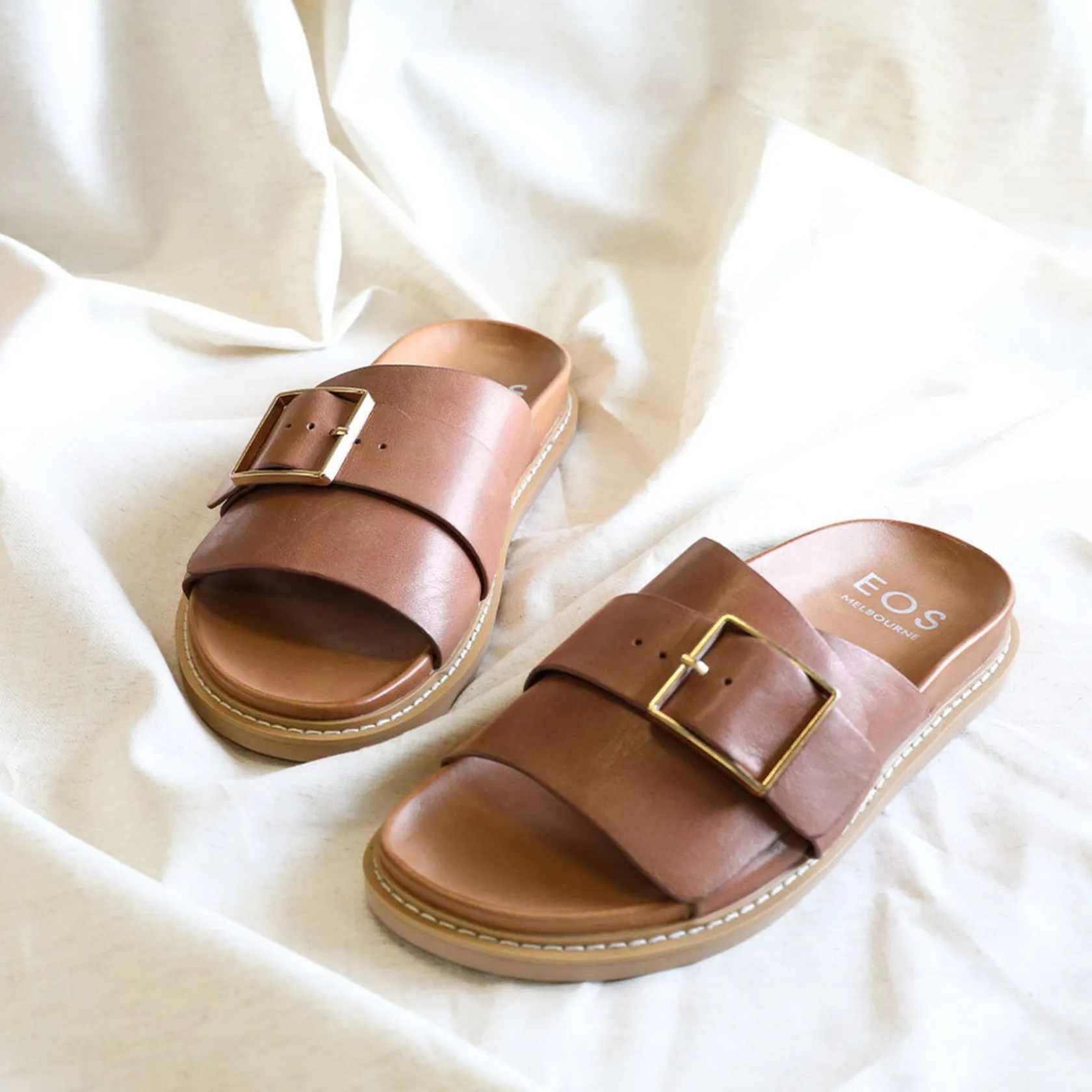 EOS Footwear Ballet Flats & Loafer|Slides>DEDE SLIDE LEATHER SANDALS