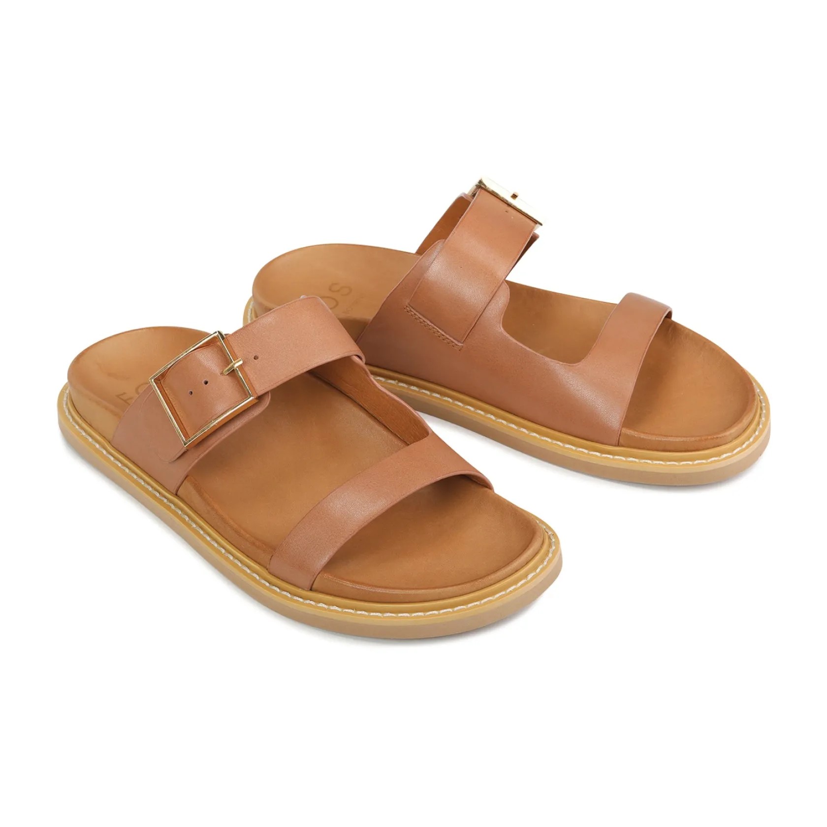 EOS Footwear Ballet Flats & Loafer|Slides>DEDRA LEATHER SANDALS