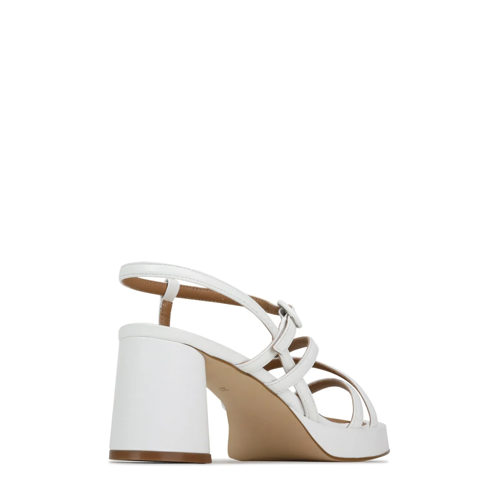 EOS Footwear Block Heels|Heeled Sandals>DORIANO LEATHER HEEL SANDALS