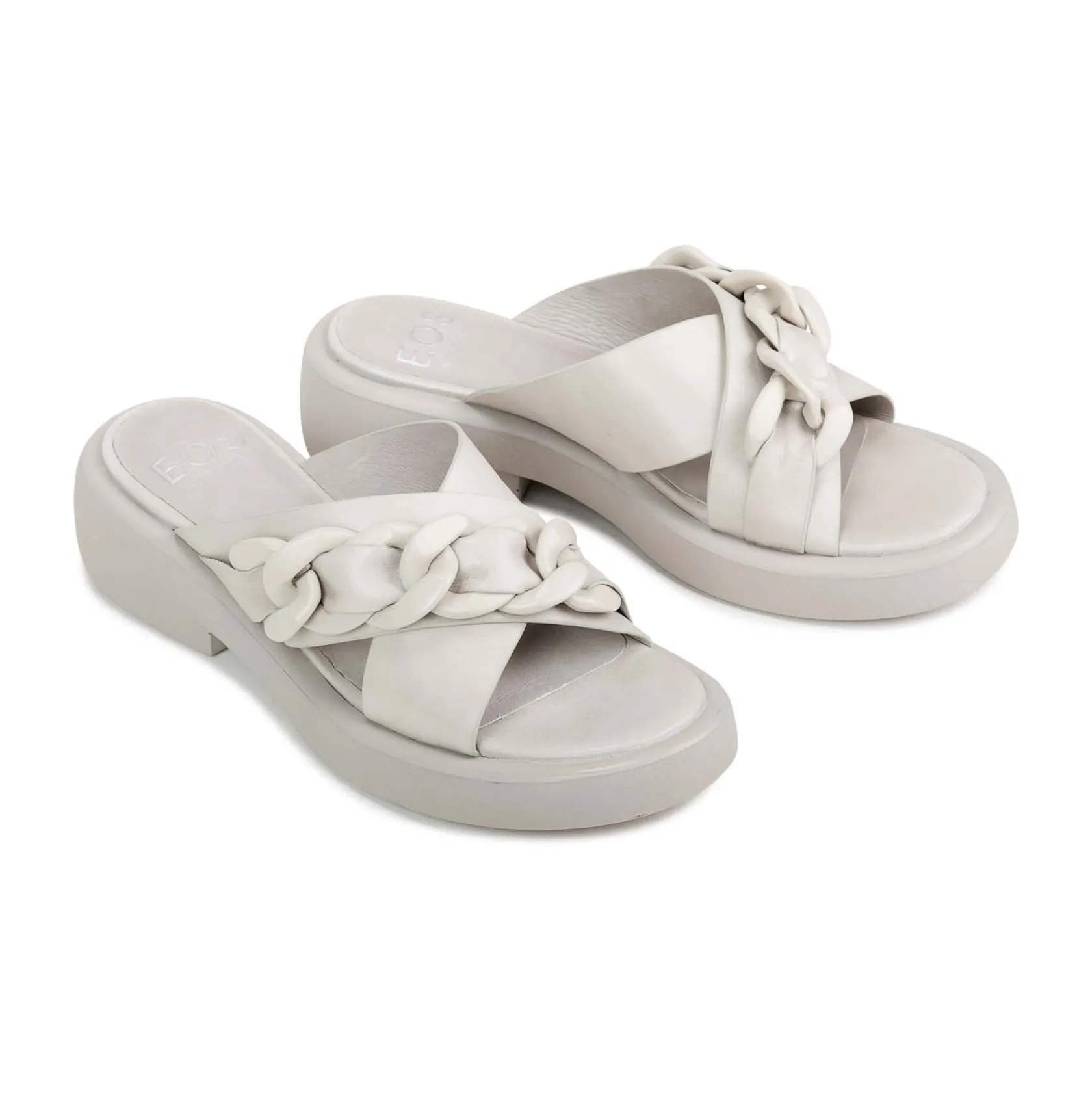 EOS Footwear Ballet Flats & Loafer|Slides>ELEASE LEATHER SLIDE HEEL SANDALS
