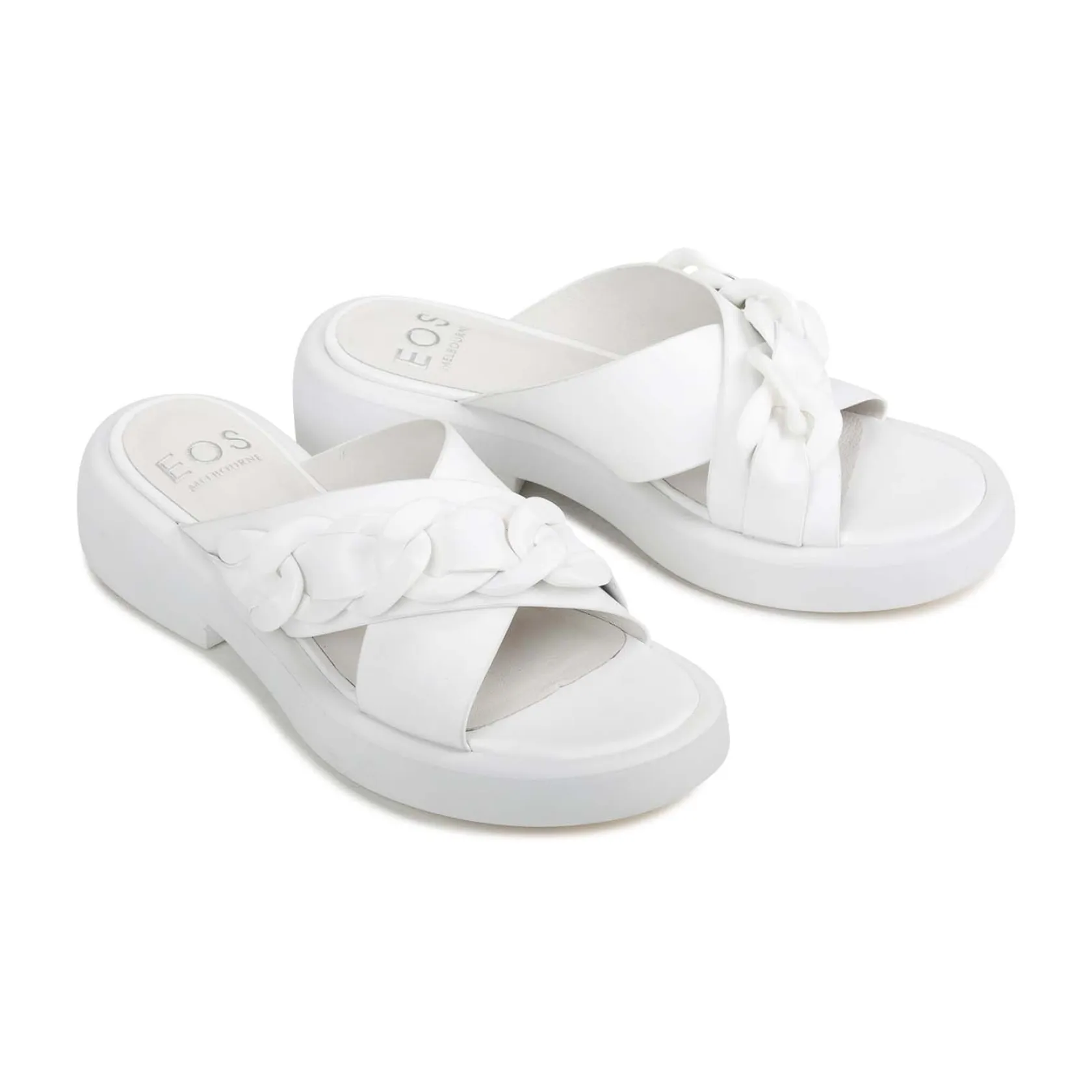 EOS Footwear Ballet Flats & Loafer|Slides>ELEASE LEATHER SLIDE HEEL SANDALS