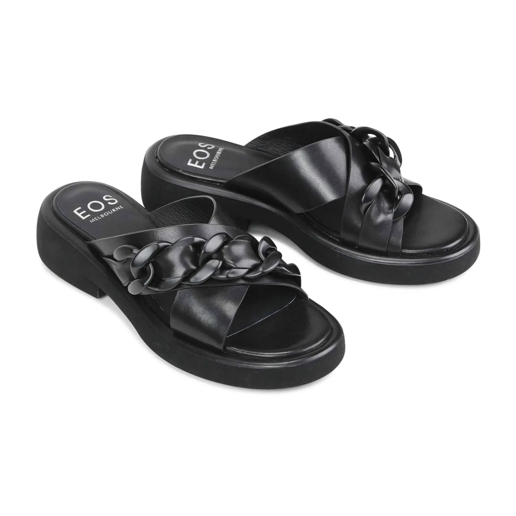EOS Footwear Ballet Flats & Loafer|Slides>ELEASE LEATHER SLIDE HEEL SANDALS