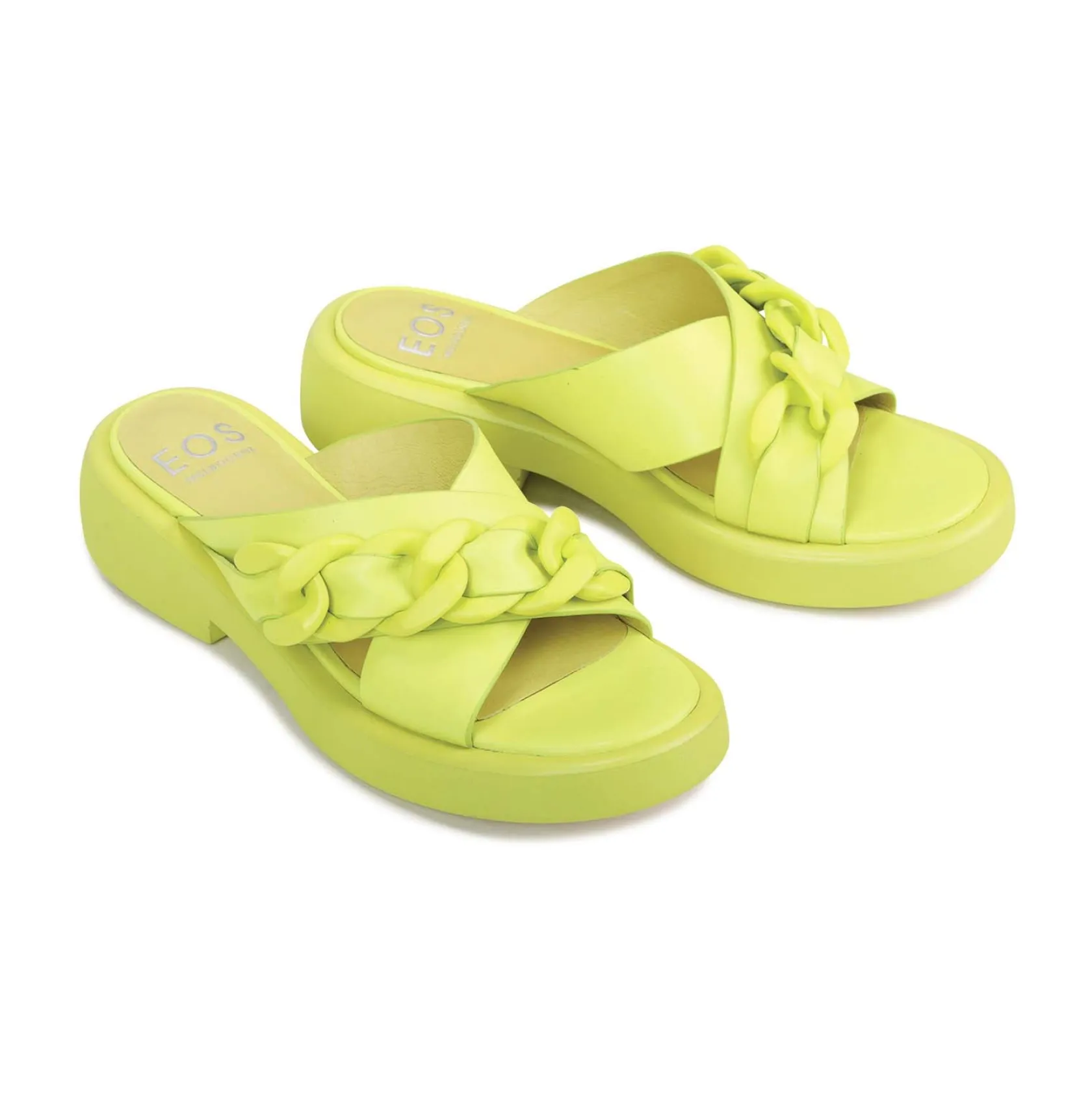 EOS Footwear Ballet Flats & Loafer|Slides>ELEASE LEATHER SLIDE HEEL SANDALS