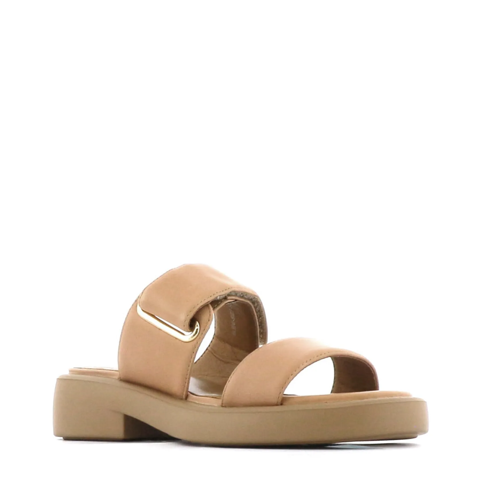 EOS Footwear Ballet Flats & Loafer|Slides>ELENI LEATHER HEEL SLIDE SANDALS
