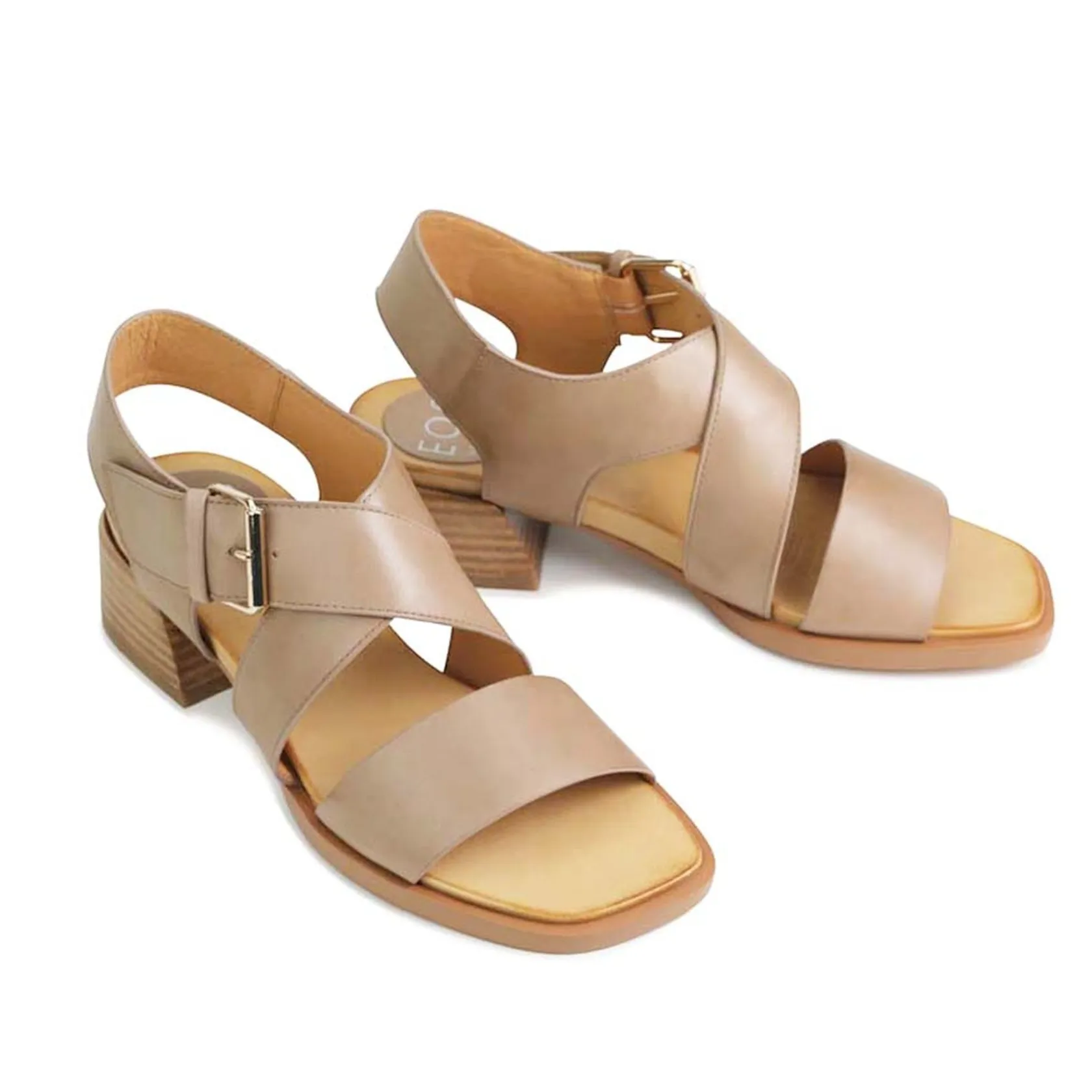 EOS Footwear Heeled Sandals|Sandal Heels>ELLI ANKLE STRAP SANDALS LEATHER