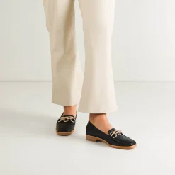 EOS Footwear Ballet Flats & Loafer>ESTELLE LOW HEEL LOAFERS LEATHER