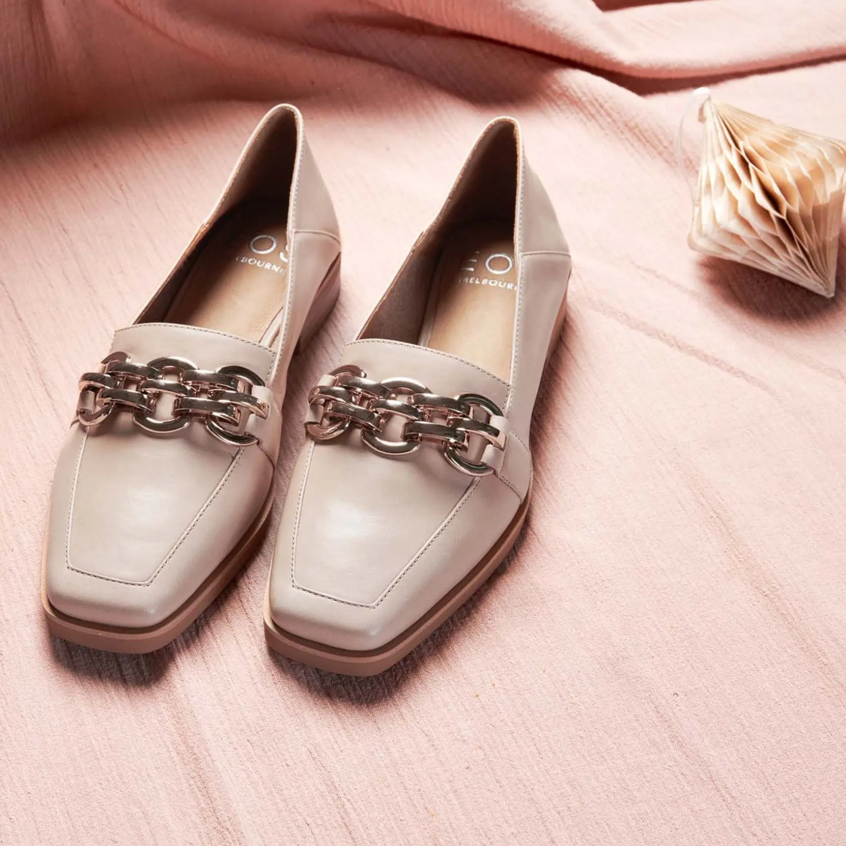 EOS Footwear Ballet Flats & Loafer>ESTELLE LOW HEEL LOAFERS LEATHER