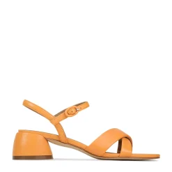 EOS Footwear Heeled Sandals|Sandal Heels>FIORA LEATHER BLOCK HEEL SANDALS