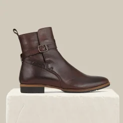 EOS Footwear Ankle Boots>GABBI BUCKLE ANKLE BOOTS LEATHER