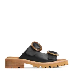 EOS Footwear Heeled Sandals|Sandal Heels>GILA BLOCK HEEL SLIDES LEATHER