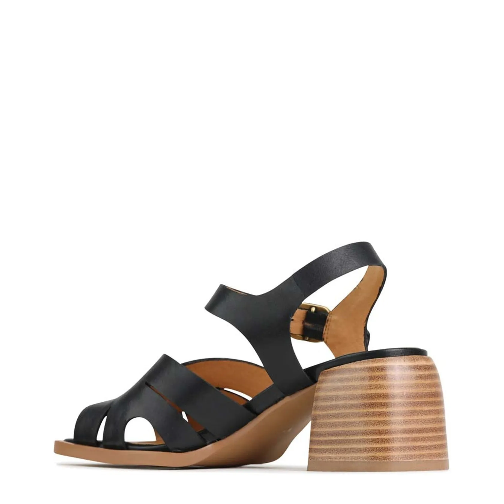 EOS Footwear Block Heels|Heeled Sandals>ISA LOW HEEL SANDALS LEATHER