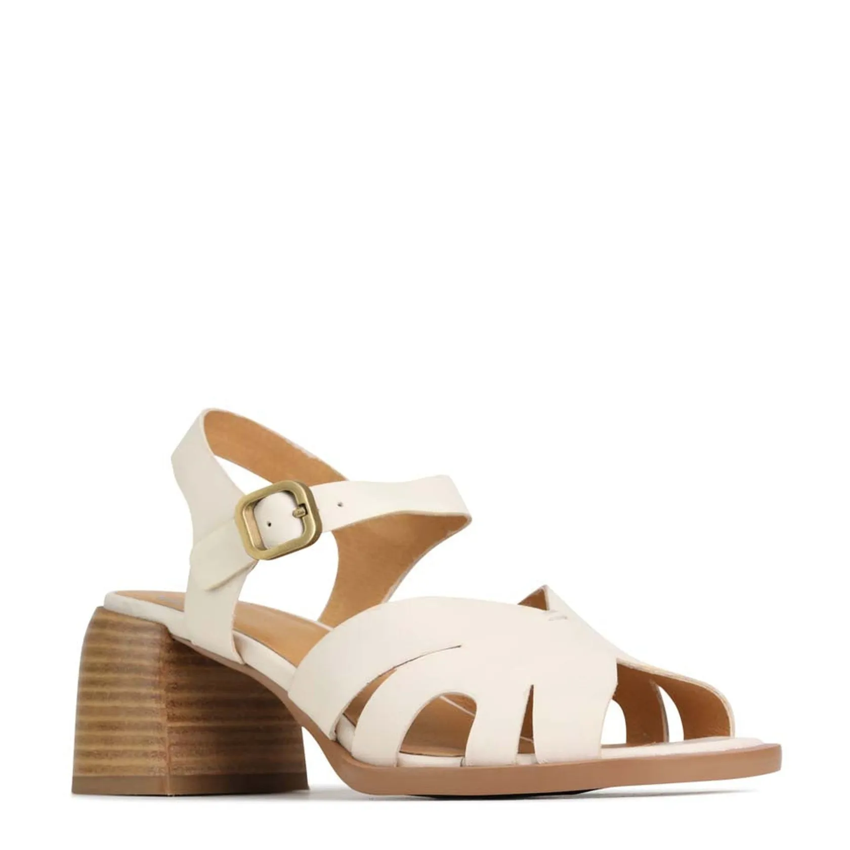 EOS Footwear Block Heels|Heeled Sandals>ISA LOW HEEL SANDALS LEATHER