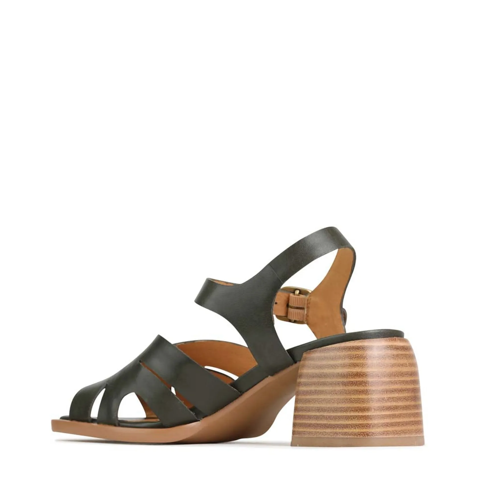 EOS Footwear Block Heels|Heeled Sandals>ISA LOW HEEL SANDALS LEATHER