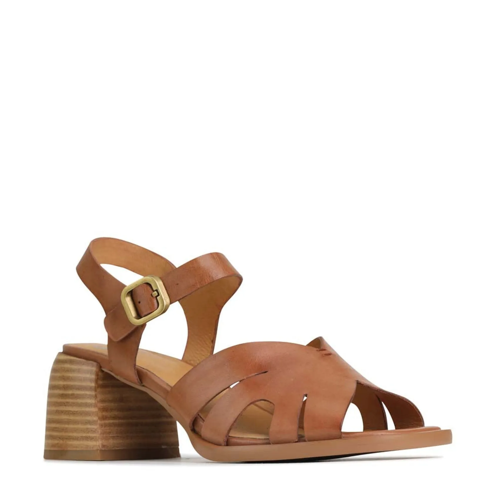 EOS Footwear Block Heels|Heeled Sandals>ISA LOW HEEL SANDALS LEATHER