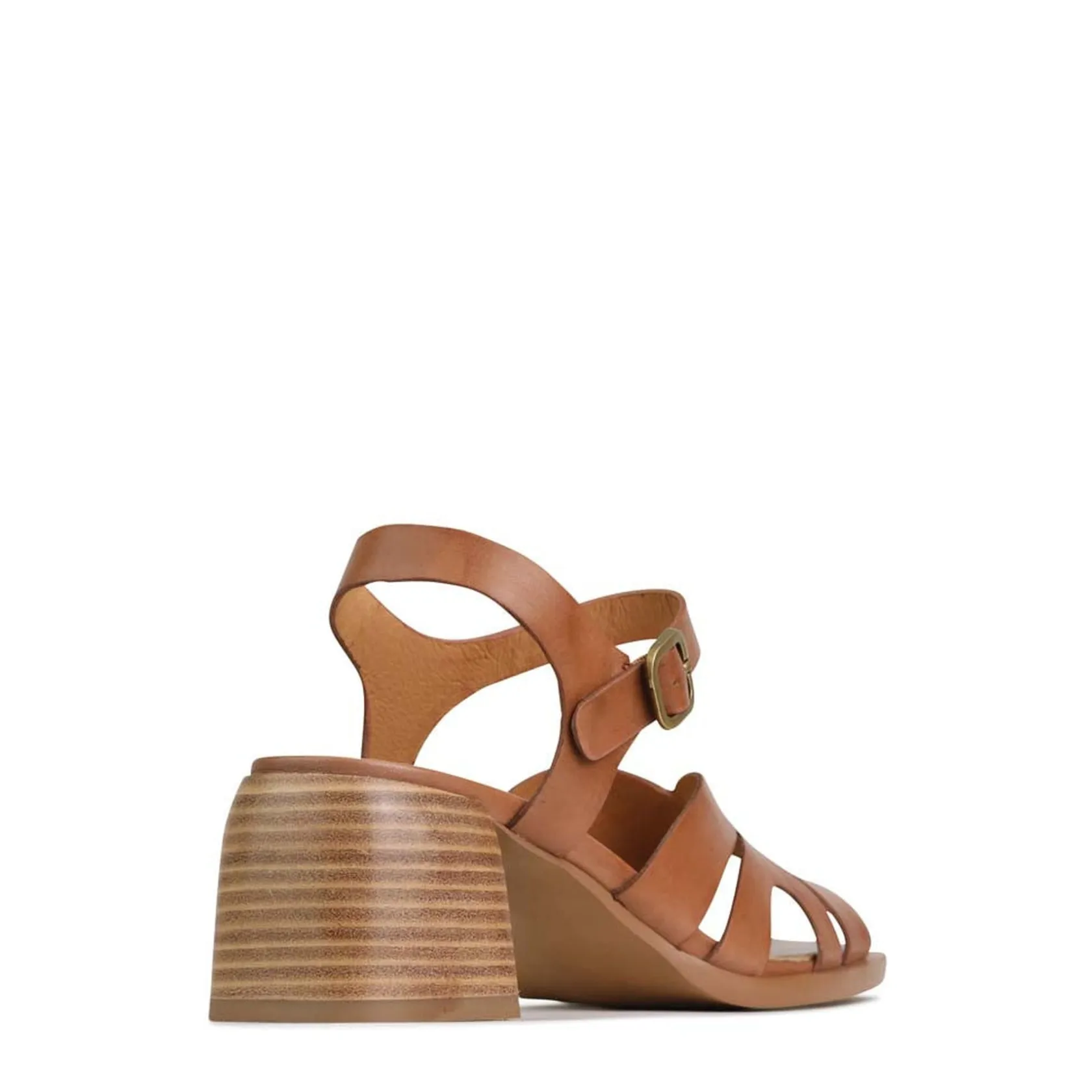 EOS Footwear Block Heels|Heeled Sandals>ISA LOW HEEL SANDALS LEATHER