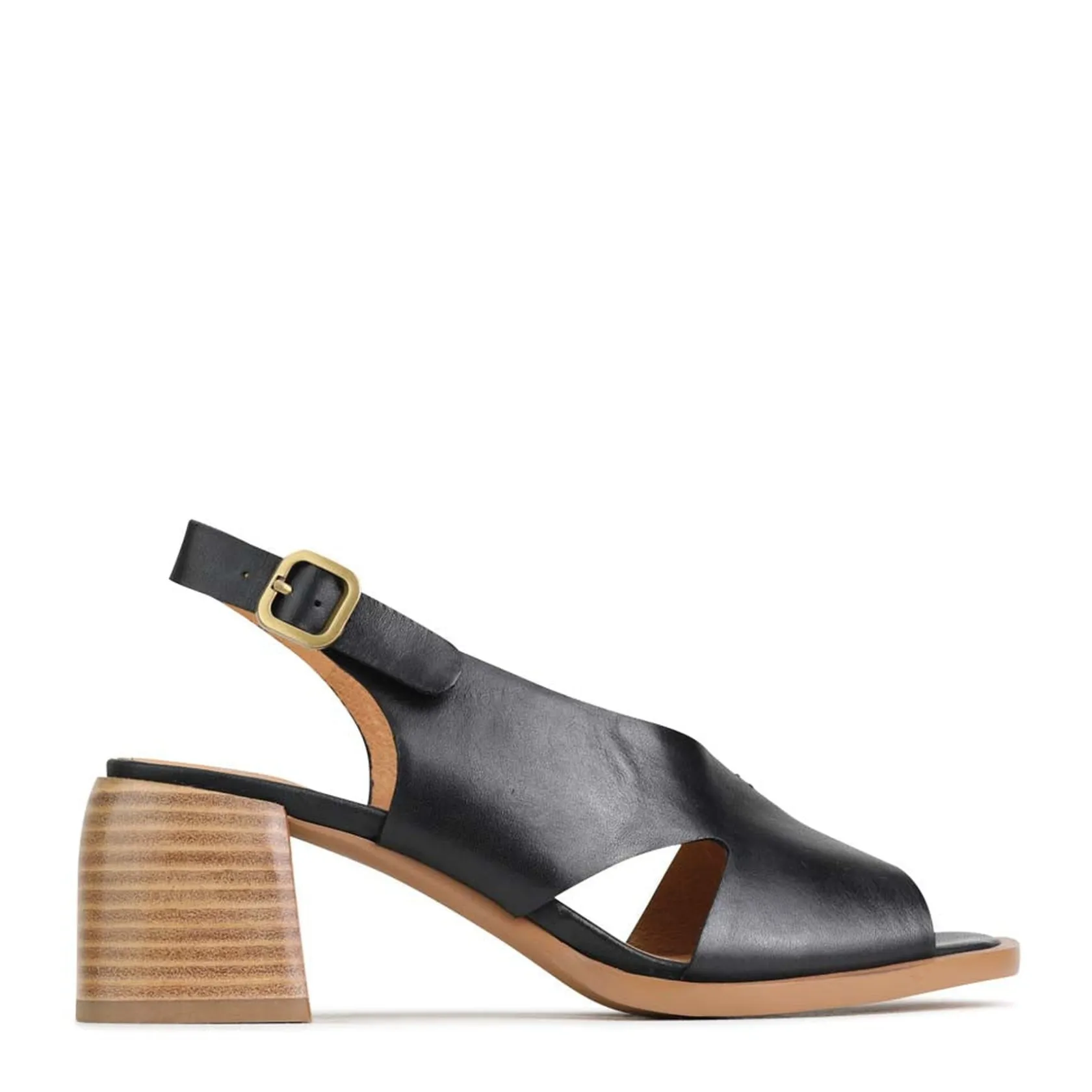 EOS Footwear Block Heels|Heeled Sandals>ISADORA LEATHER BLOCK HEEL SANDALS