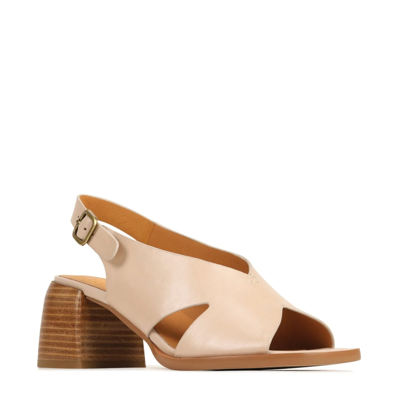 EOS Footwear Block Heels|Heeled Sandals>ISADORA LEATHER BLOCK HEEL SANDALS