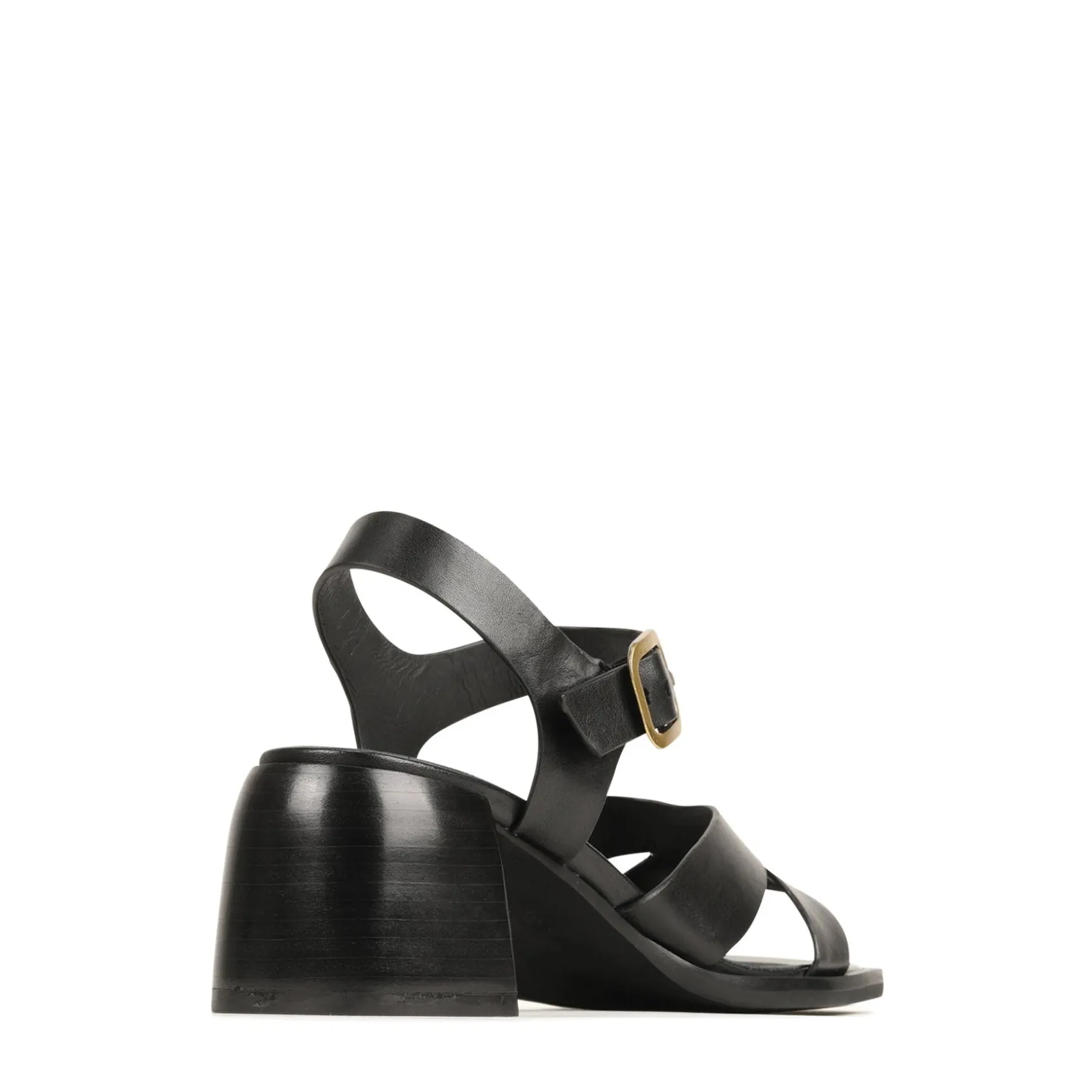 EOS Footwear Block Heels|Heeled Sandals>ISOKEN LEATHER BLOCK HEEL SANDALS