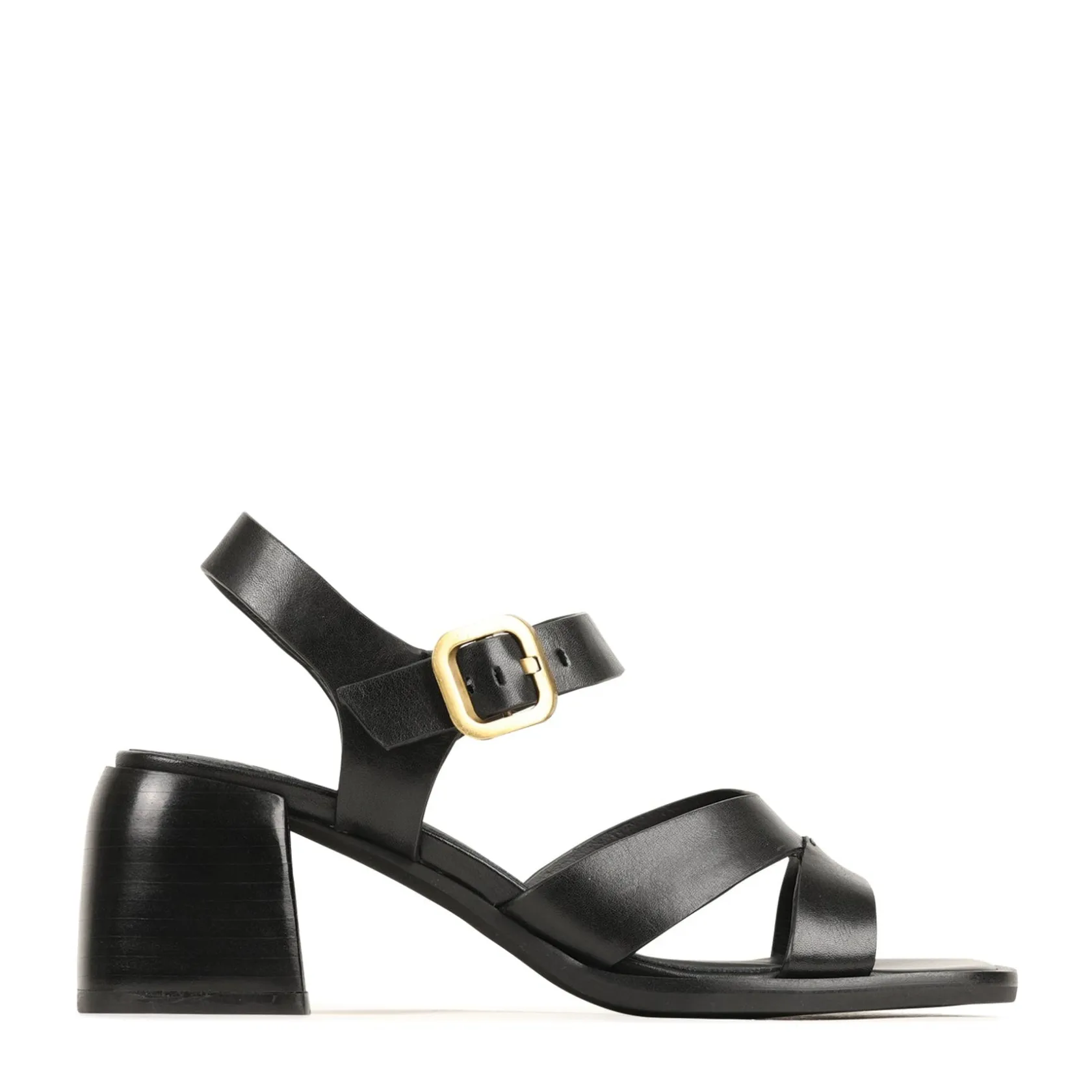 EOS Footwear Block Heels|Heeled Sandals>ISOKEN LEATHER BLOCK HEEL SANDALS