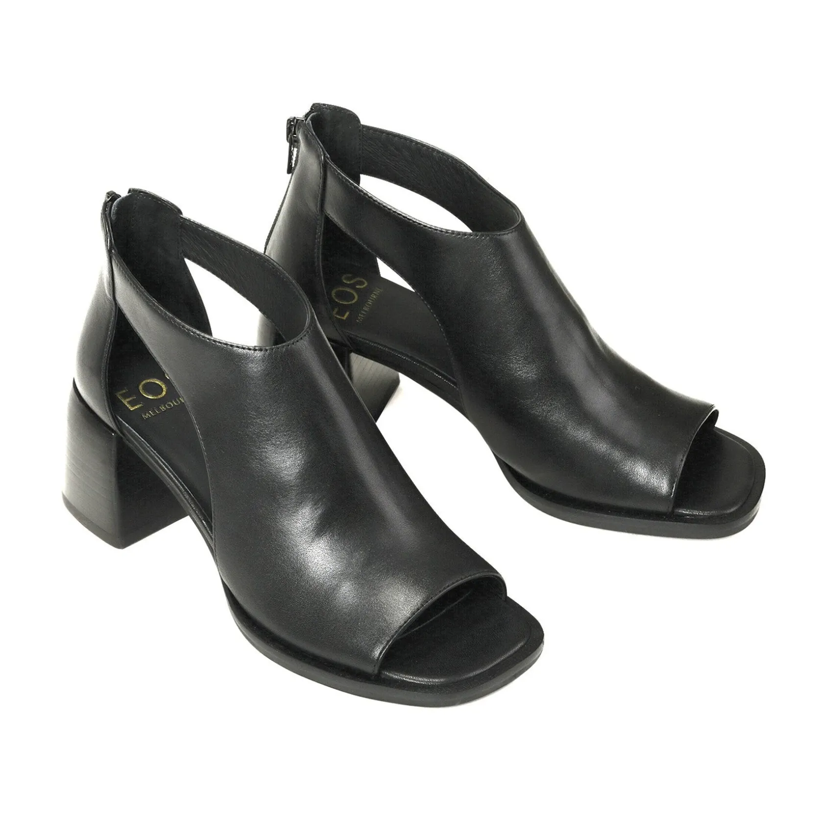 EOS Footwear Block Heels|Heeled Sandals>ISOLDE LEATHER BLOCK HEEL SANDALS