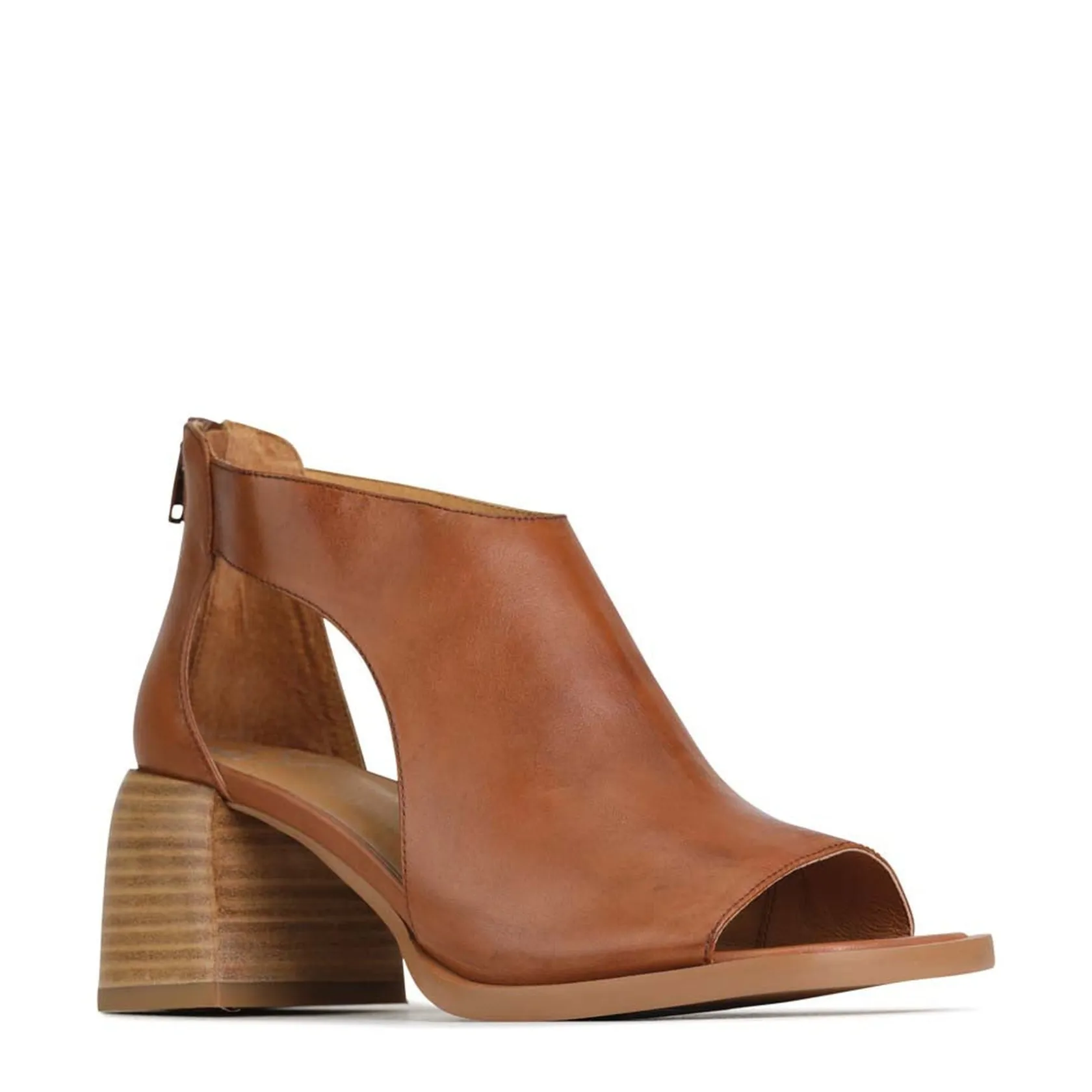 EOS Footwear Block Heels|Heeled Sandals>ISOLDE LEATHER BLOCK HEEL SANDALS