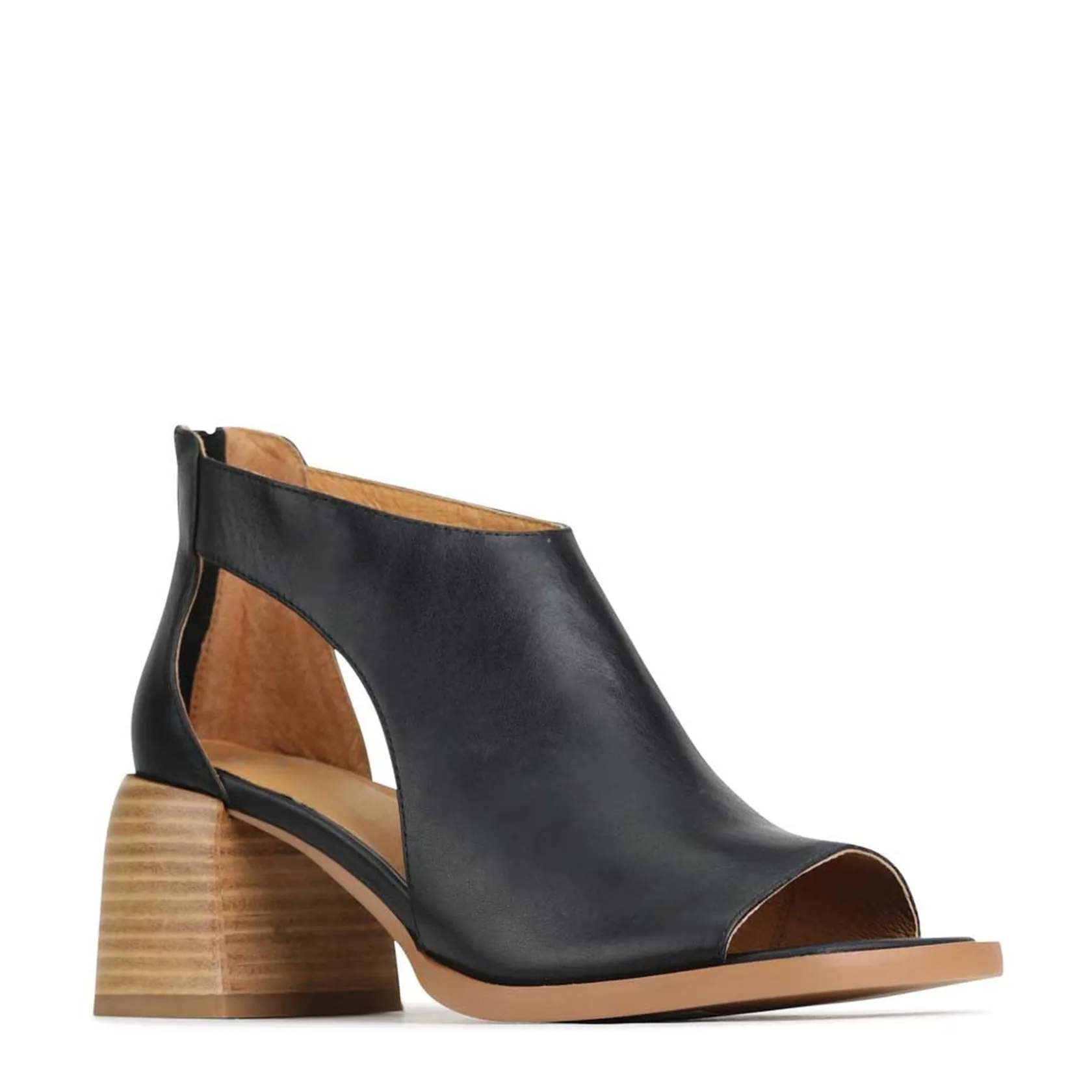 EOS Footwear Block Heels|Heeled Sandals>ISOLDE LEATHER BLOCK HEEL SANDALS