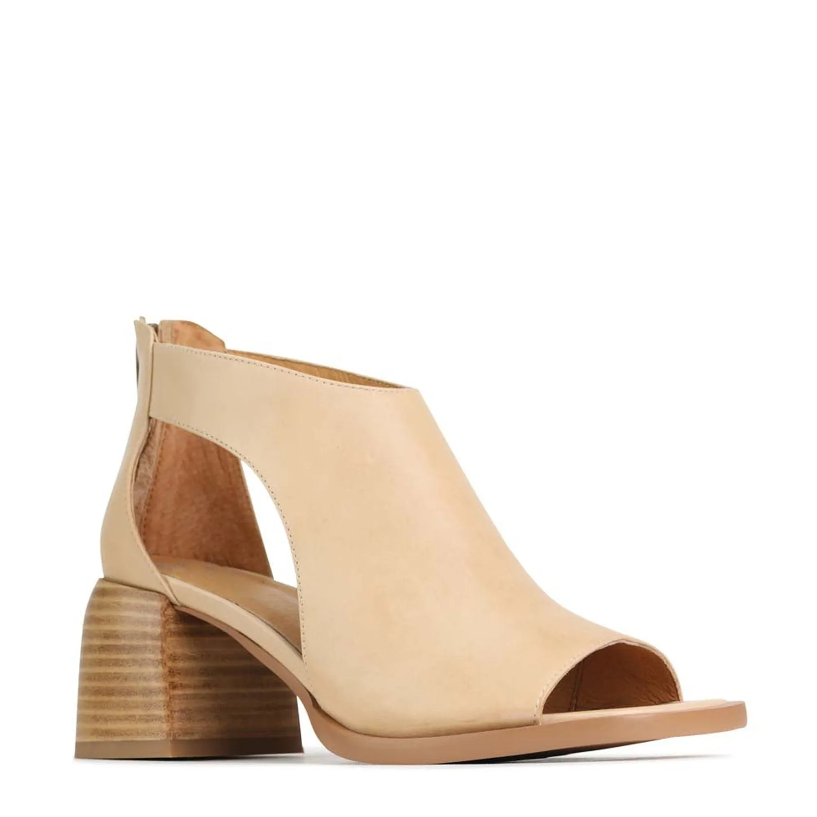 EOS Footwear Block Heels|Heeled Sandals>ISOLDE LEATHER BLOCK HEEL SANDALS