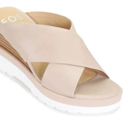 EOS Footwear Wedges & Espadrilles|Heeled Sandals>JADY LEATHER CROSSOVER SANDAL LEATHER